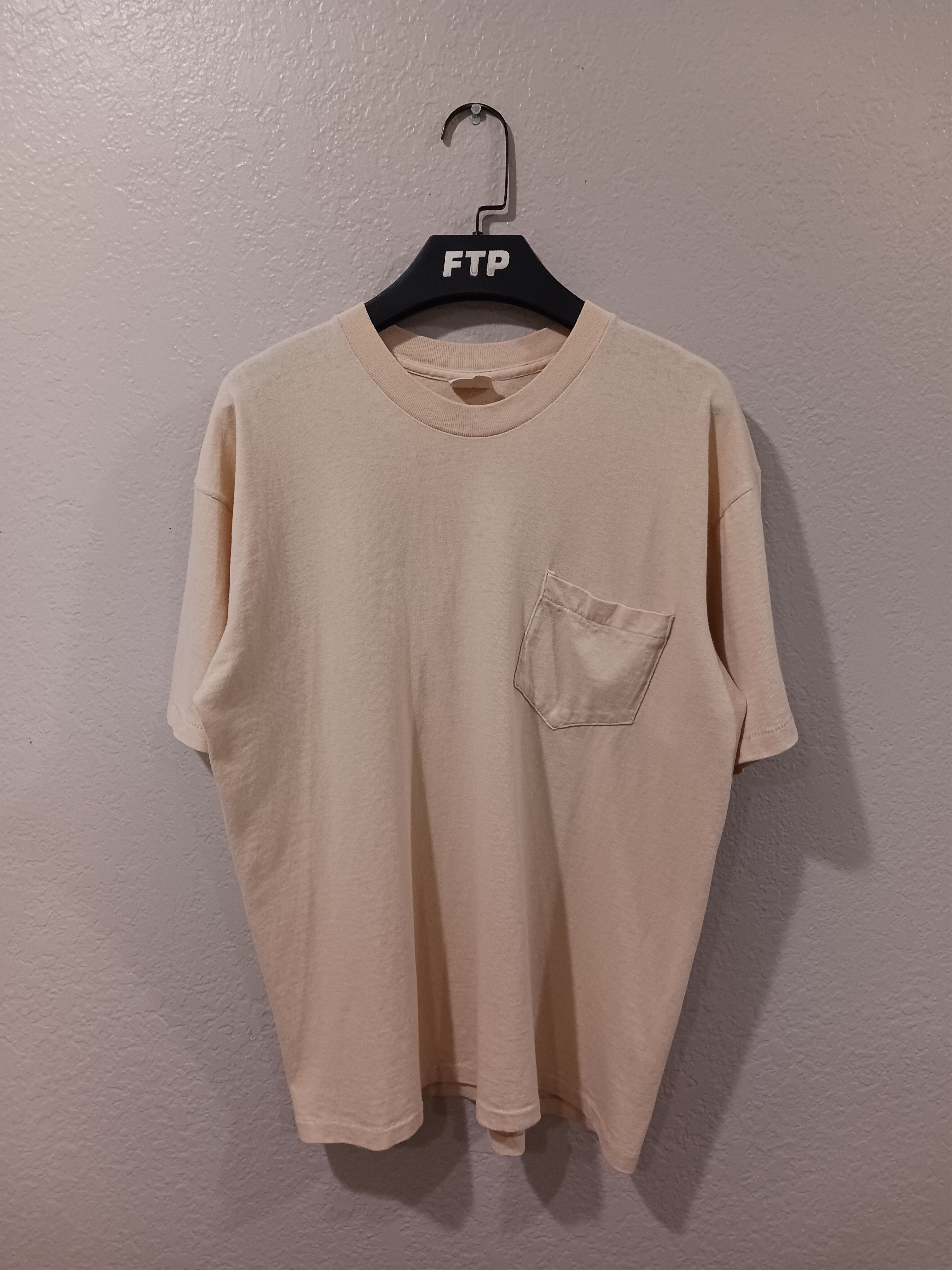 Vintage Mervyn's Heavyweight Combed Cotton Vintage 1970s Pocket Tee Size US L / EU 52-54 / 3 - 1 Thumbnail