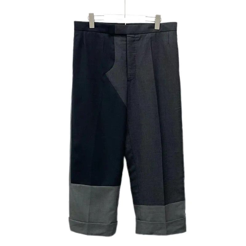 Thom Browne Thom Browne Men's Color-Block Wool Casual Pants 0089 Size US 40 / EU 56 - 1 Thumbnail