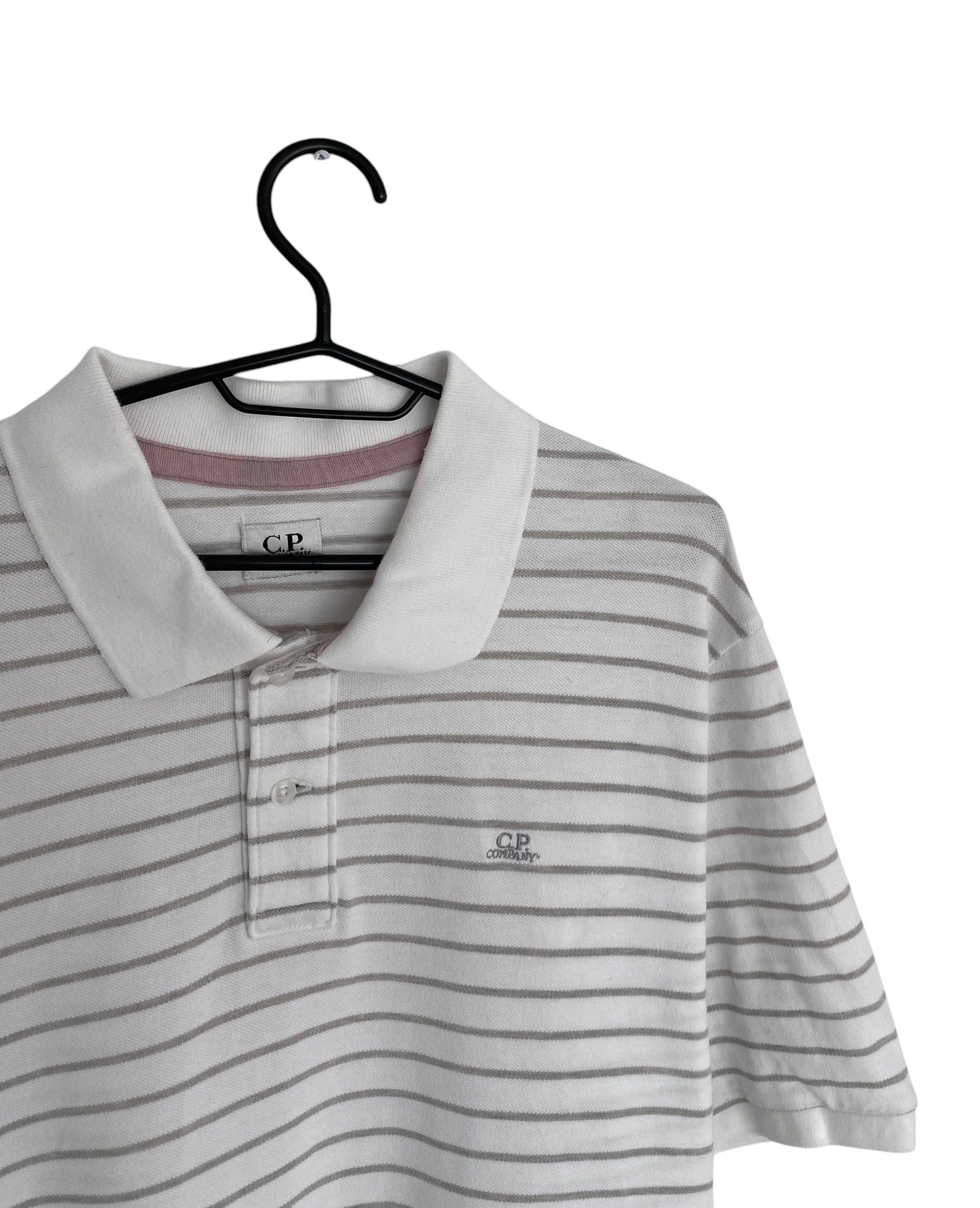 C.P. Company striped polo shirt Size US XL / EU 56 / 4 - 3 Thumbnail