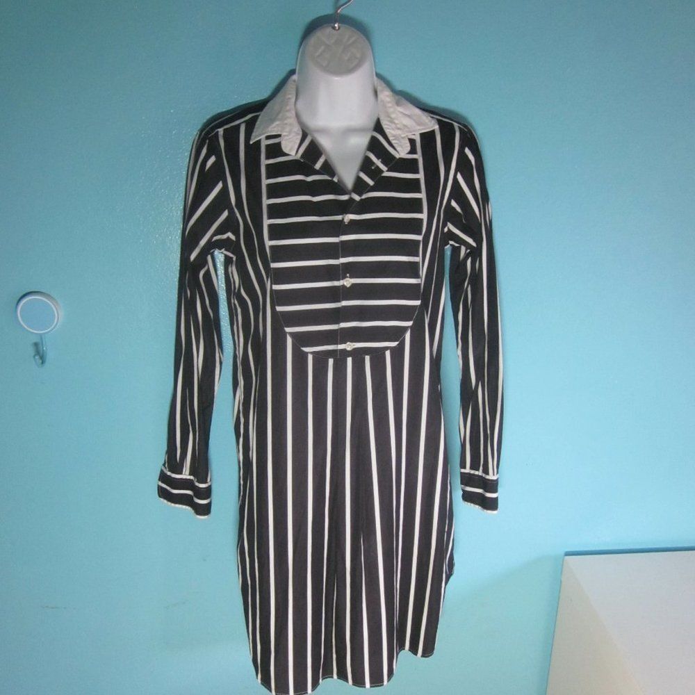 Ralph Lauren Polo Ralph Lauren Womens Cotton Dress Black Stripe Size 2 Size XS / US 0-2 / IT 36-38 - 4 Thumbnail