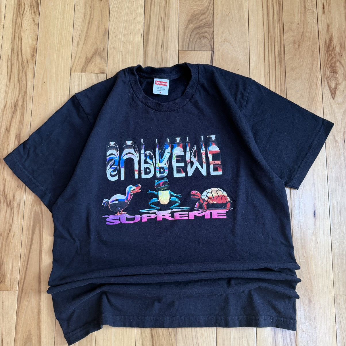 Supreme FW17 “Friends Frog Turtle Duck” Tee – Size Medium