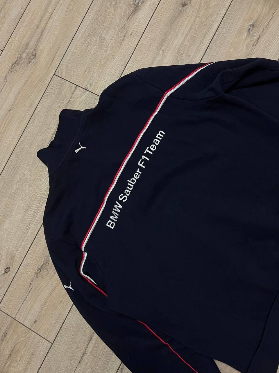 BMW × Puma Puma BMW Sauber F1 Team Sweatshirt 1/4 zip Jacket Navy Blue Size US XXL / EU 58 / 5 - 5 Thumbnail