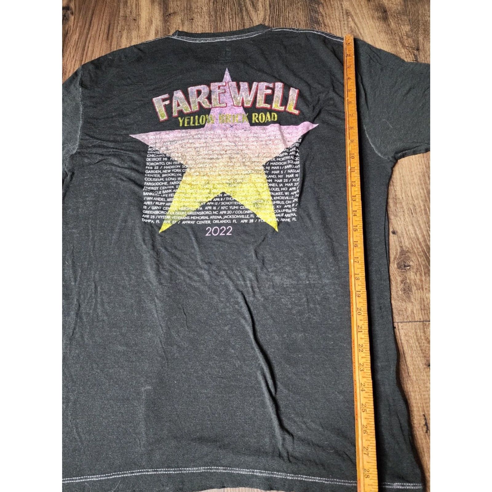 Doublet Elton John Farewell Tour Yellow Brick Road Double Sided Graphic T Shirt Black XL Mens Size US XL / EU 56 / 4 - 2 Thumbnail