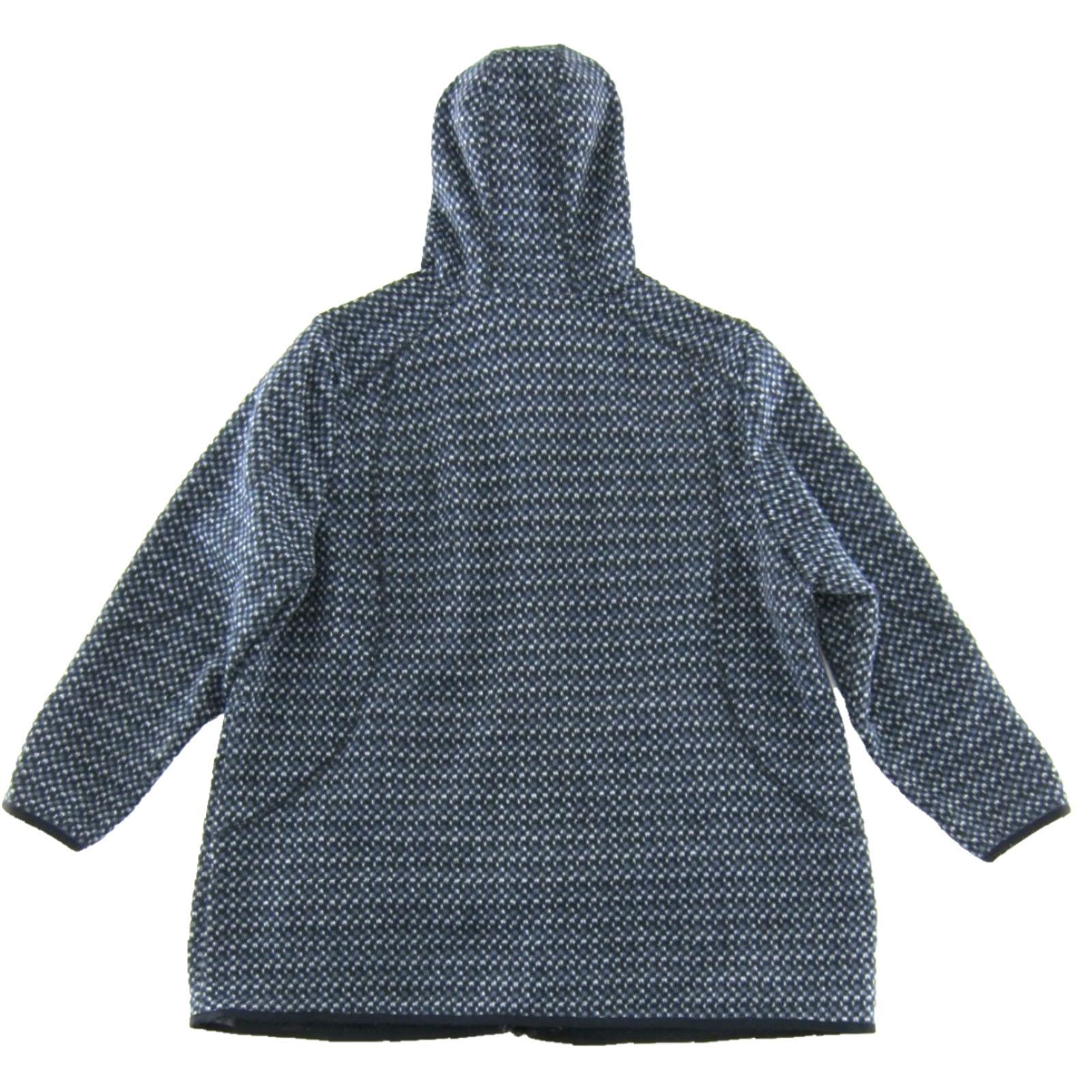 Vintage Ulla Popken Blue Black Polka Dot Fleece Pocket Hooded Softshell Jacket Women 20/22 Size 3XL / US 20-22 - 2 Thumbnail