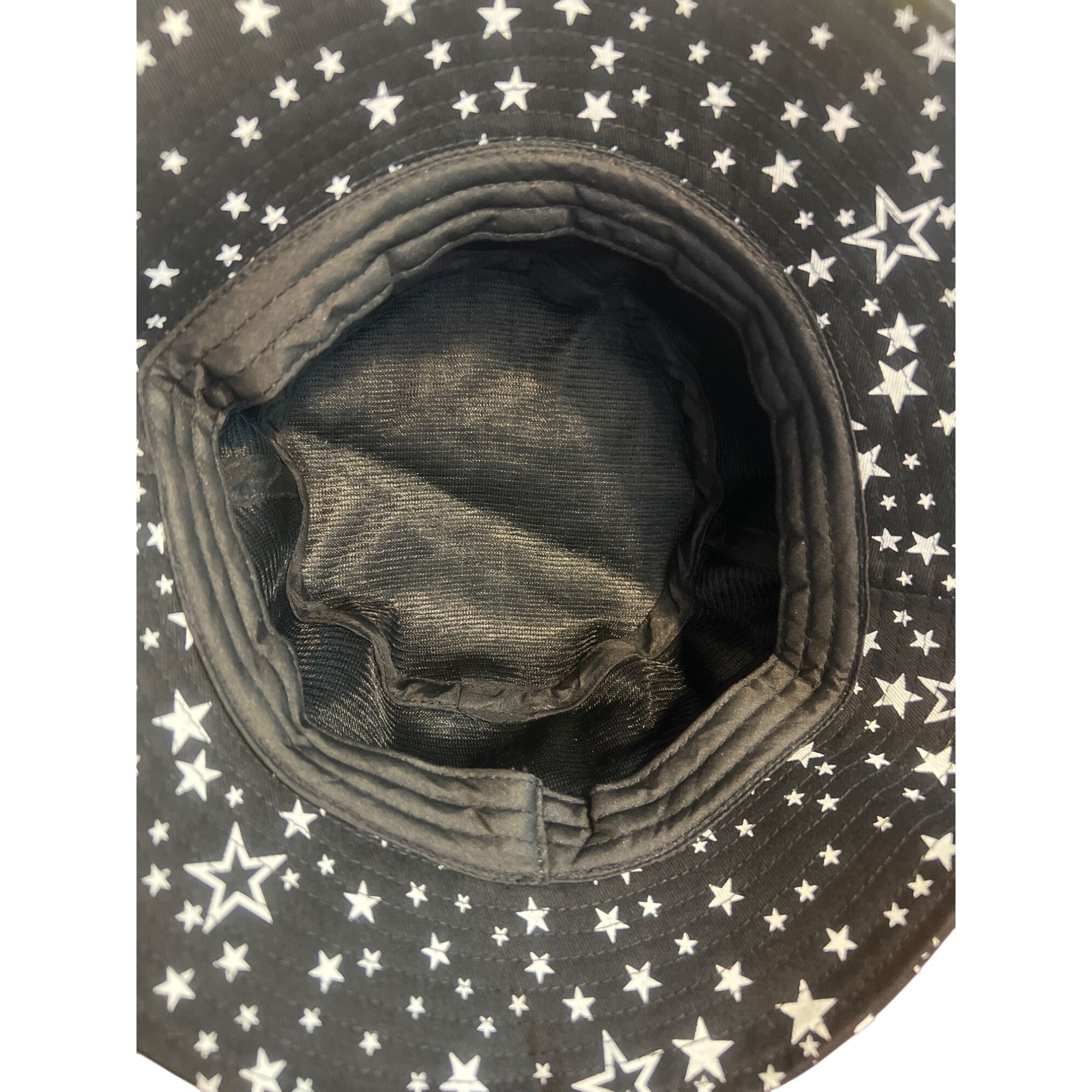 Other Black White Star Print Bucket Hat Cotton Summer Beach Festiv Size ONE SIZE - 4 Thumbnail