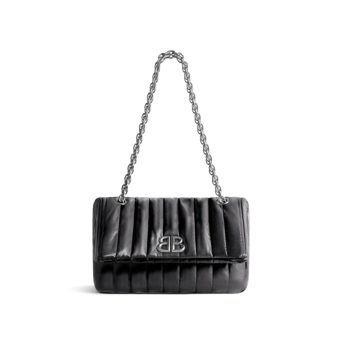 Balenciaga o1tr1nto1025 Size: OS / Monaco Small Chain Bag Quilted Size ONE SIZE - 1 Thumbnail