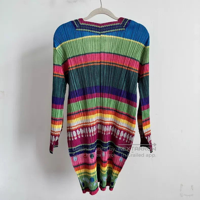 Issey Miyake Issey Miyake Color-Blocked Coat Size L / US 10 / IT 46 - 2 Thumbnail