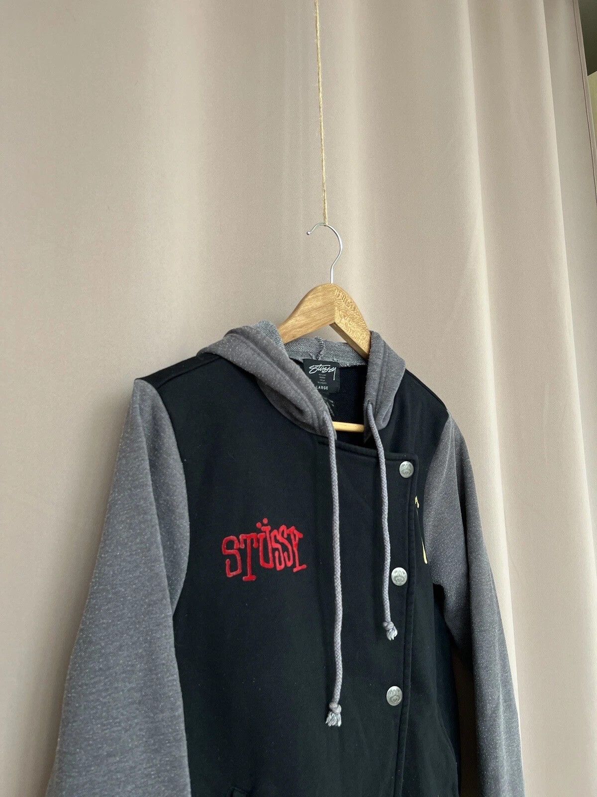 Stussy Stussy Snap Jacket Womens Size L Crown Logo Bomber Vintage Size L / US 10 / IT 46 - 3 Thumbnail