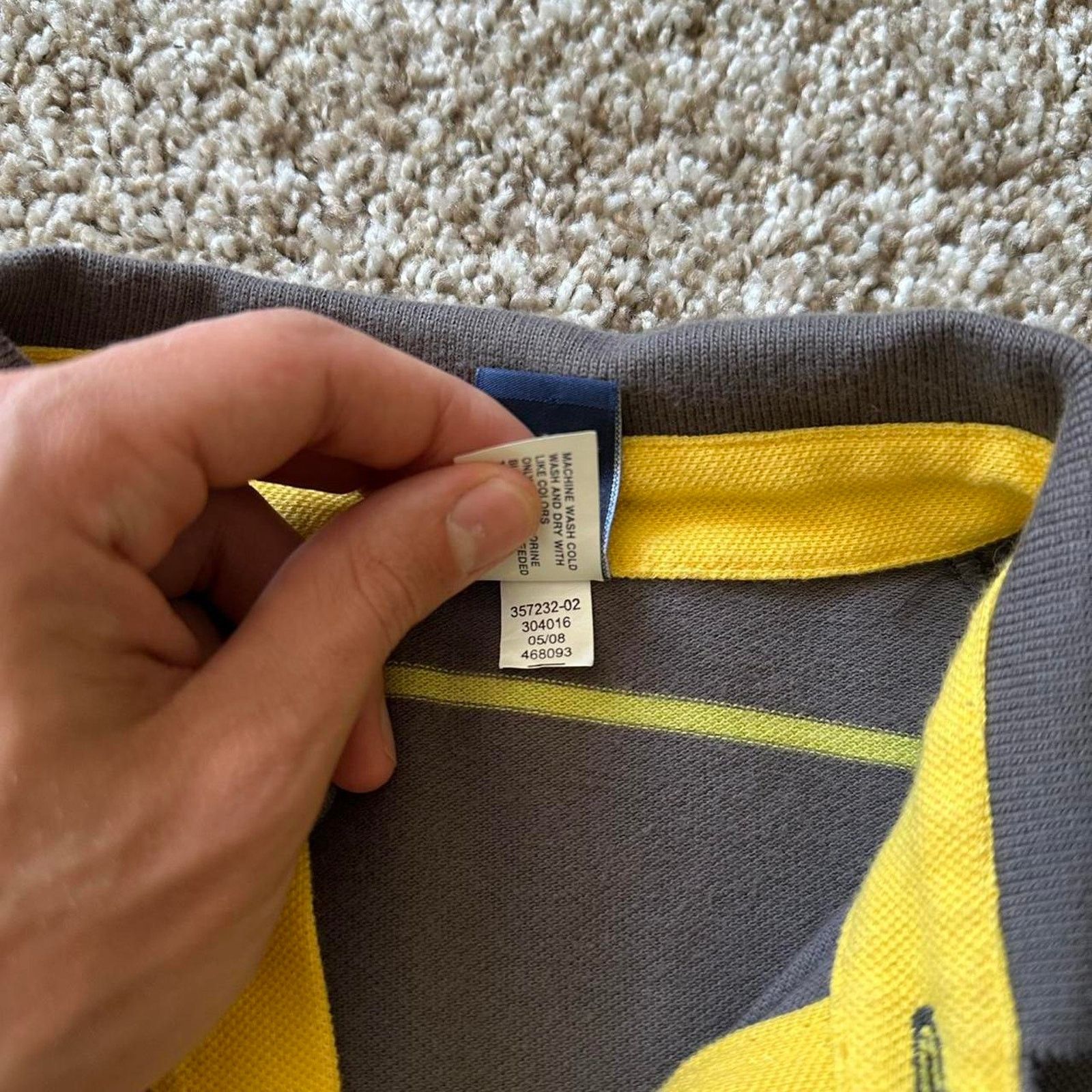 Gap × Vintage Vintage Y2K Gap Striped Polo Kids Longsleeve Rugby Shirt Size US XS / EU 42 / 0 - 8 Thumbnail