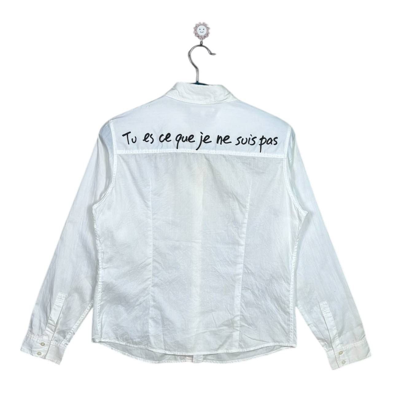 Jean Charles De Castelbajac Castelbajac +2 Nature Handwriting Print Shirt Vintage 90s Size L / US 10 / IT 46 - 2 Thumbnail