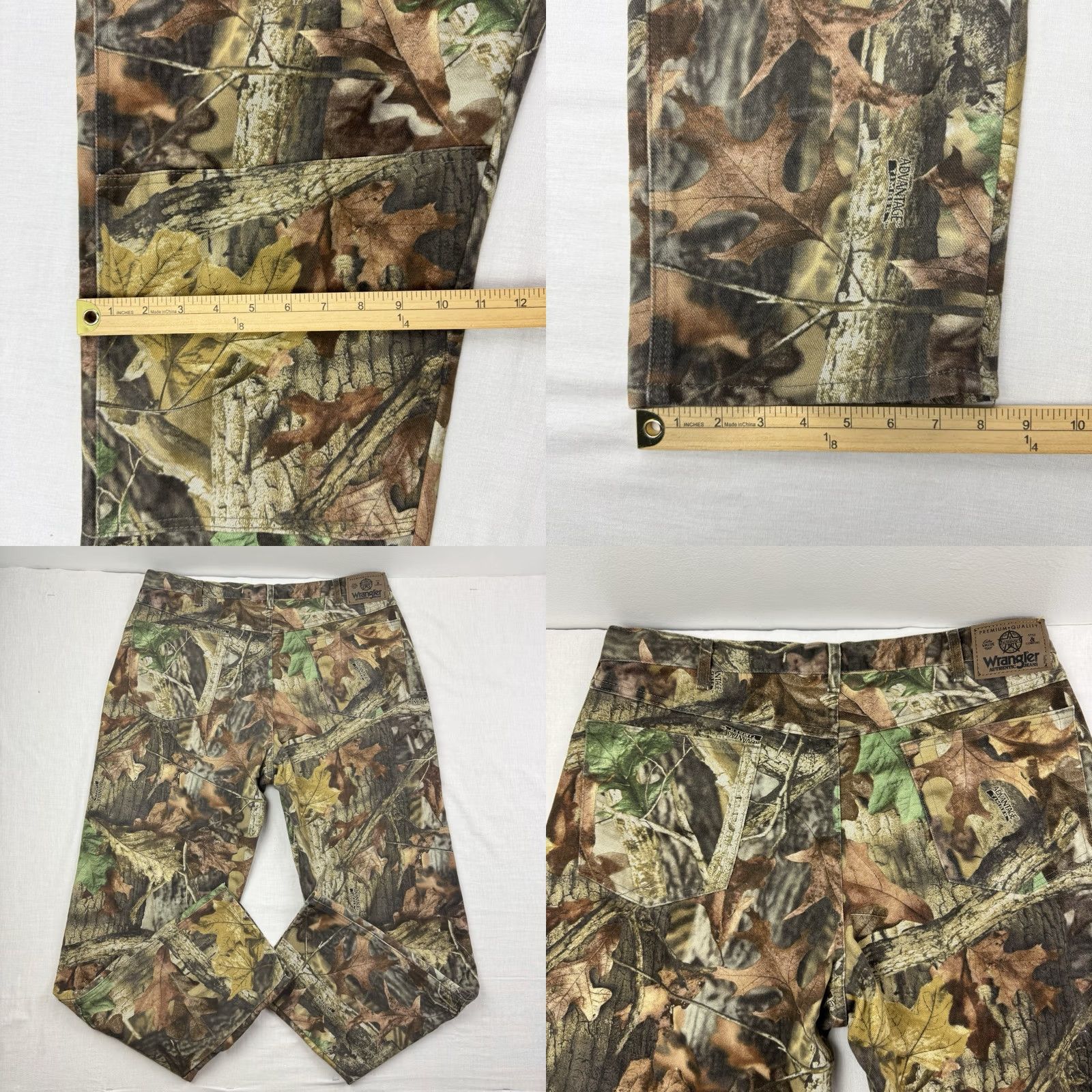 Wrangler VINTAGE Wrangler Camo Double Knee Pants Men's 36x32 USA Camouflage Chino Workwear 90s Size US 36 / EU 52 - 9 Thumbnail