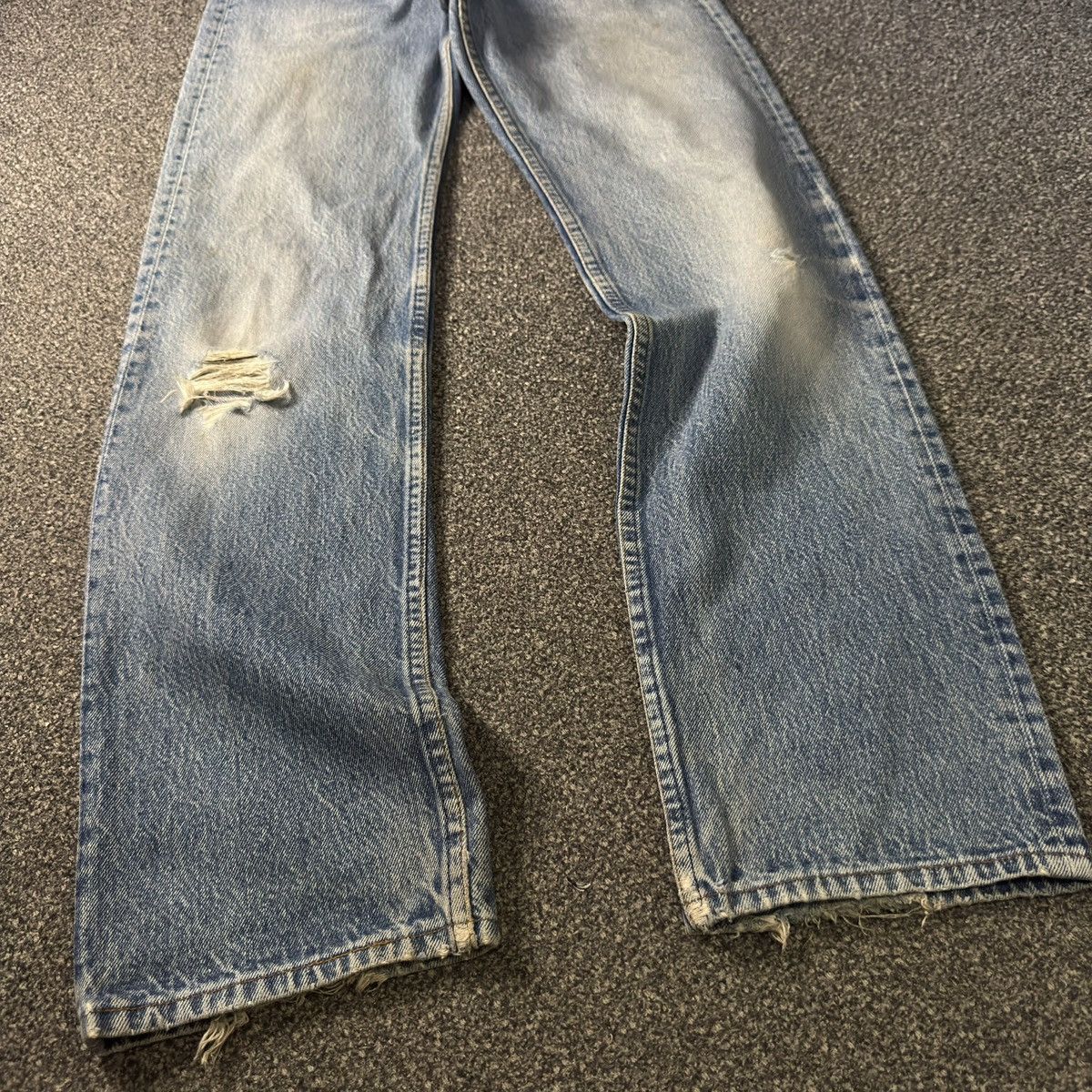 Levi's Vintage Clothing 🇺🇸 Vintage Levis 791-0117 Distressed Aging Wash 70s 80s Denim Size US 28 / EU 44 - 7 Thumbnail