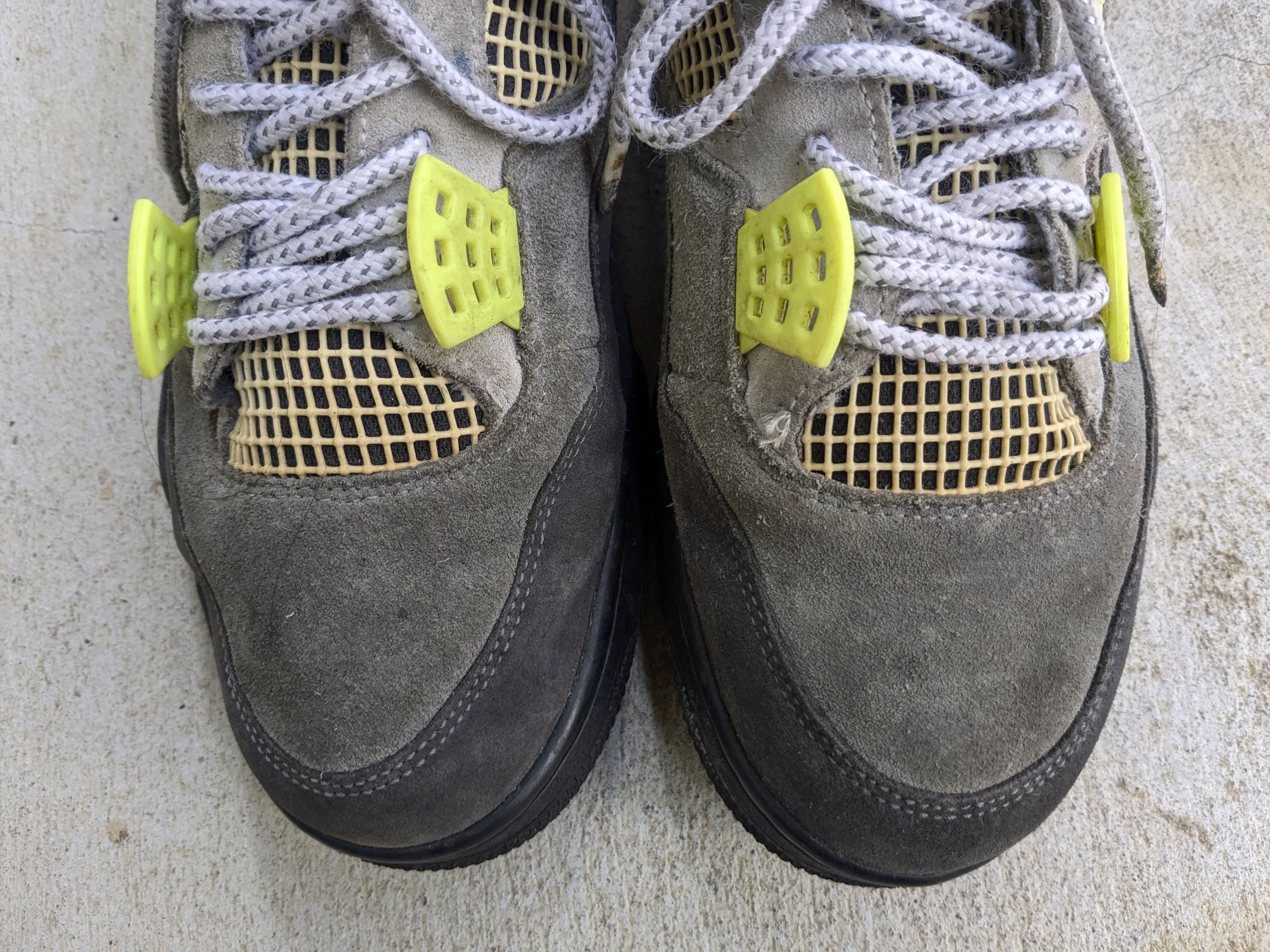 Jordan Brand Air Jordan 4 SE Neon 95 CT5342-007 Gray Suede Neon Green Size US 13 / EU 46 - 3 Thumbnail
