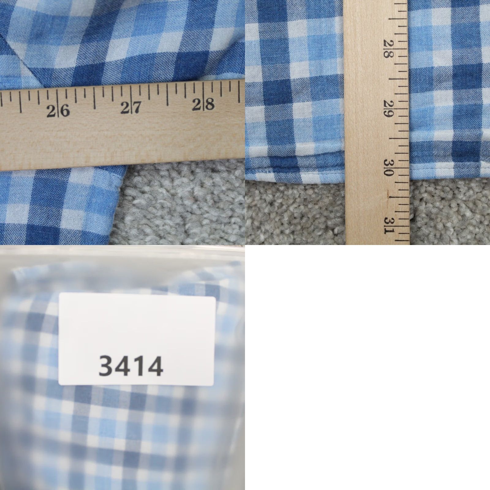 johnnie-O johnnie-O Shirt Mens XL Blue Plaid Button-Down Long Sleeve Cotton Casual Classic Preppy Size US XL / EU 56 / 4 - 9 Thumbnail