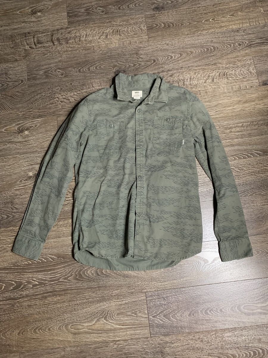 Vans × Vintage Dark Olive Vans Long Sleeve Size US M / EU 48-50 / 2 - 1 Thumbnail