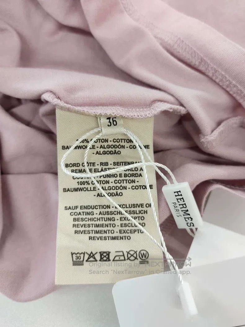 Hermes Hermes Lavender Pink Short Sleeve T-shirt Size XS / US 0-2 / IT 36-38 - 4 Thumbnail