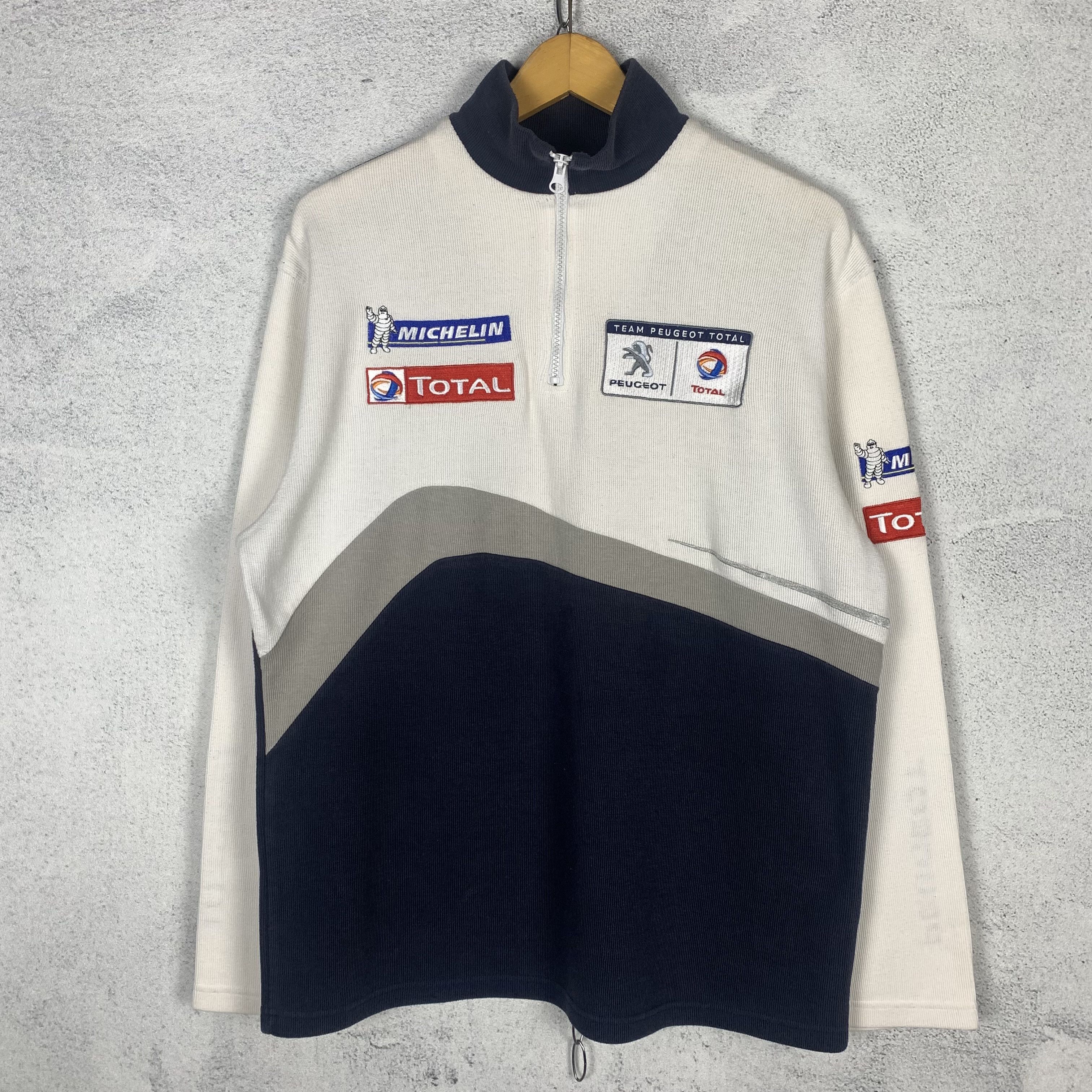 Formula 1 Team Peugeot Total Halfzip Sweatshirt Racing F1 Size US XL / EU 56 / 4 - 3 Thumbnail