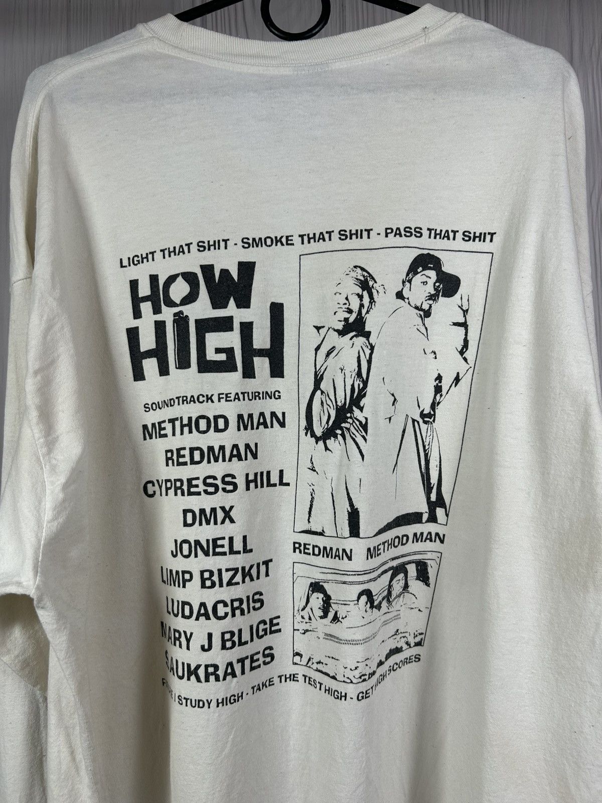 Gildan Vintage How High Got Blunt? 2001 Promo Movie Longsleeve Size US XL / EU 56 / 4 - 14 Thumbnail