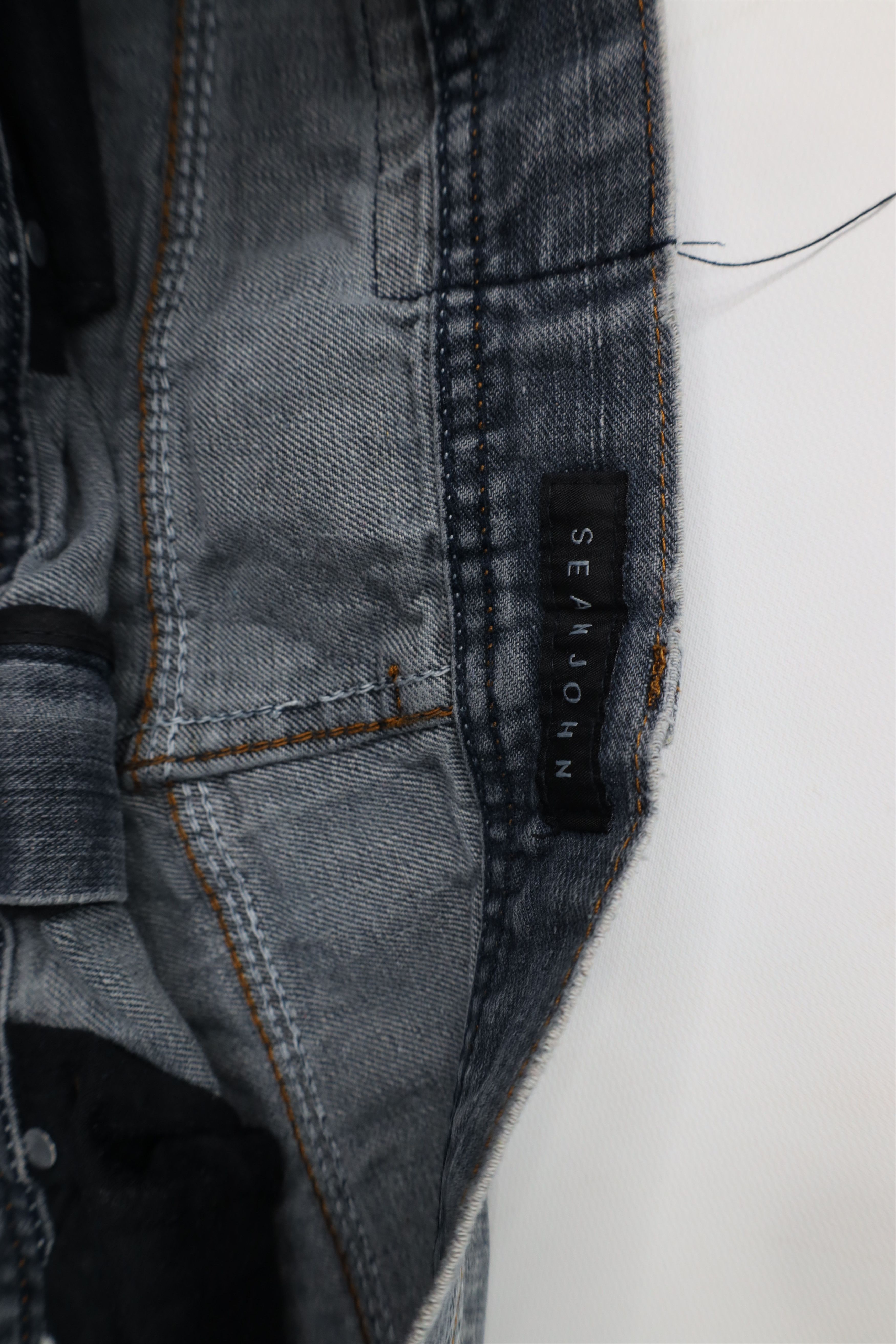 Sean John Vintage 90s Y2K Sean John Baggy Wide Leg Denim Jeans Blue Size US 36 / EU 52 - 10 Thumbnail