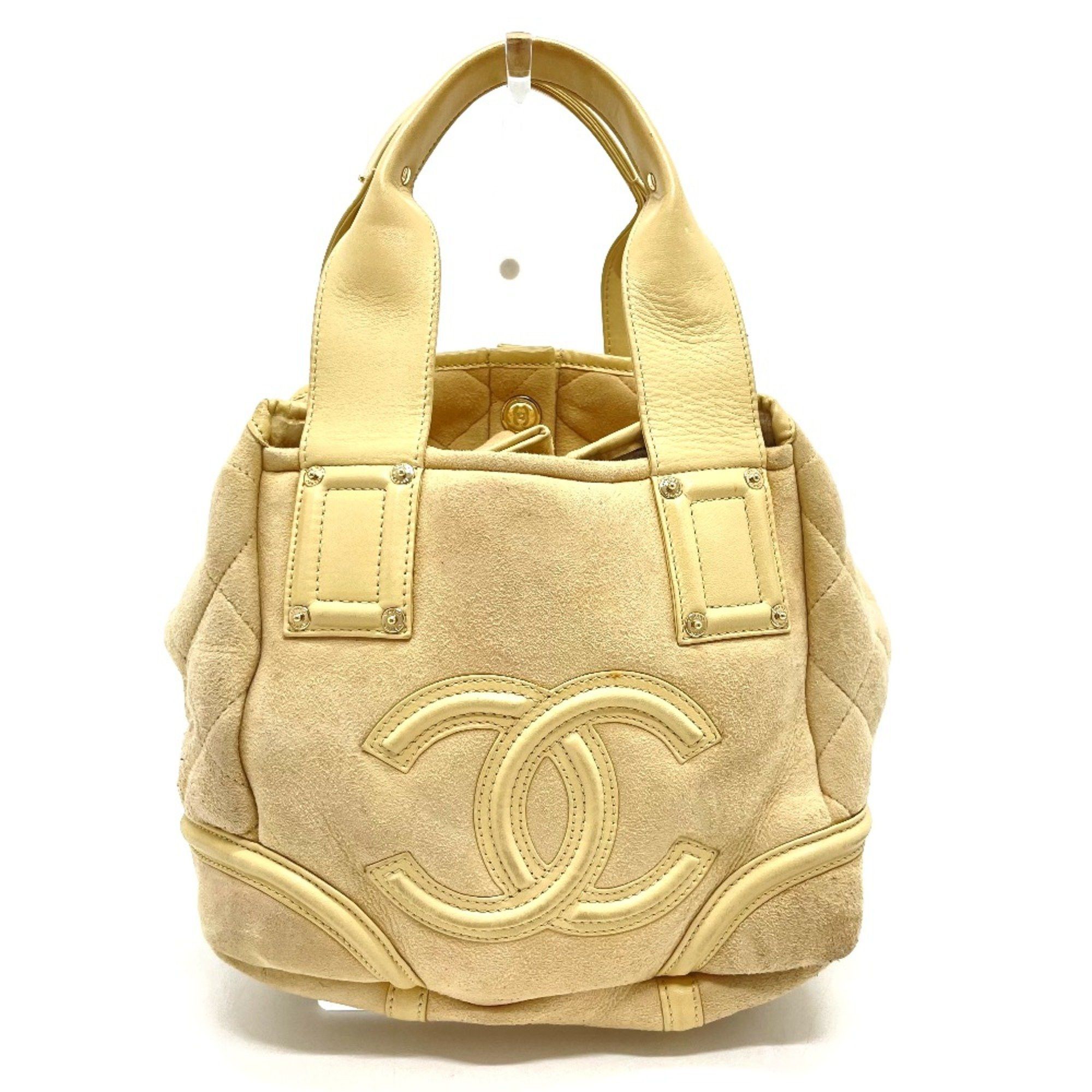 Chanel Chanel CC Mark Bag Hand Bag Beige x GoldHardware Size ONE SIZE - 1 Thumbnail
