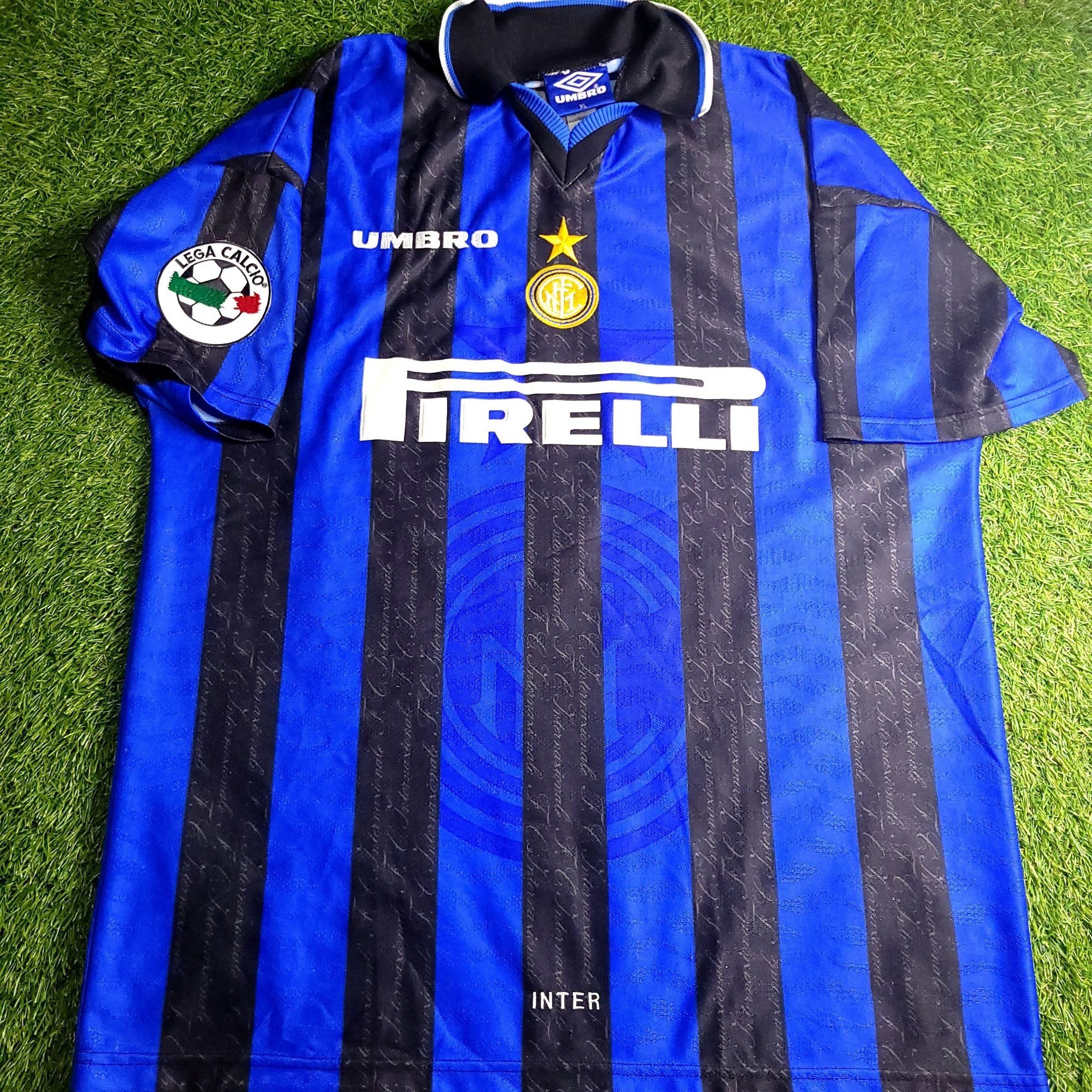 Umbro Ronaldo Inter Milan 1997 1998 DEBUT Umbro Soccer Jersey XL Size US XL / EU 56 / 4 - 2 Thumbnail