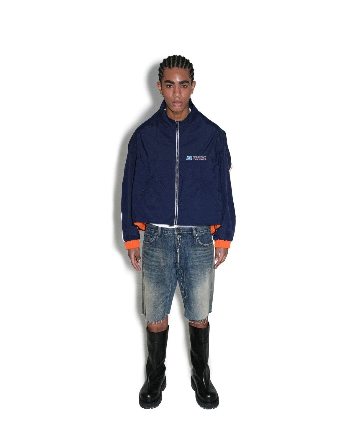 PROJECT G/R Project G/R Orange Upside Down Track Jacket Size US M / EU 48-50 / 2 - 17 Thumbnail