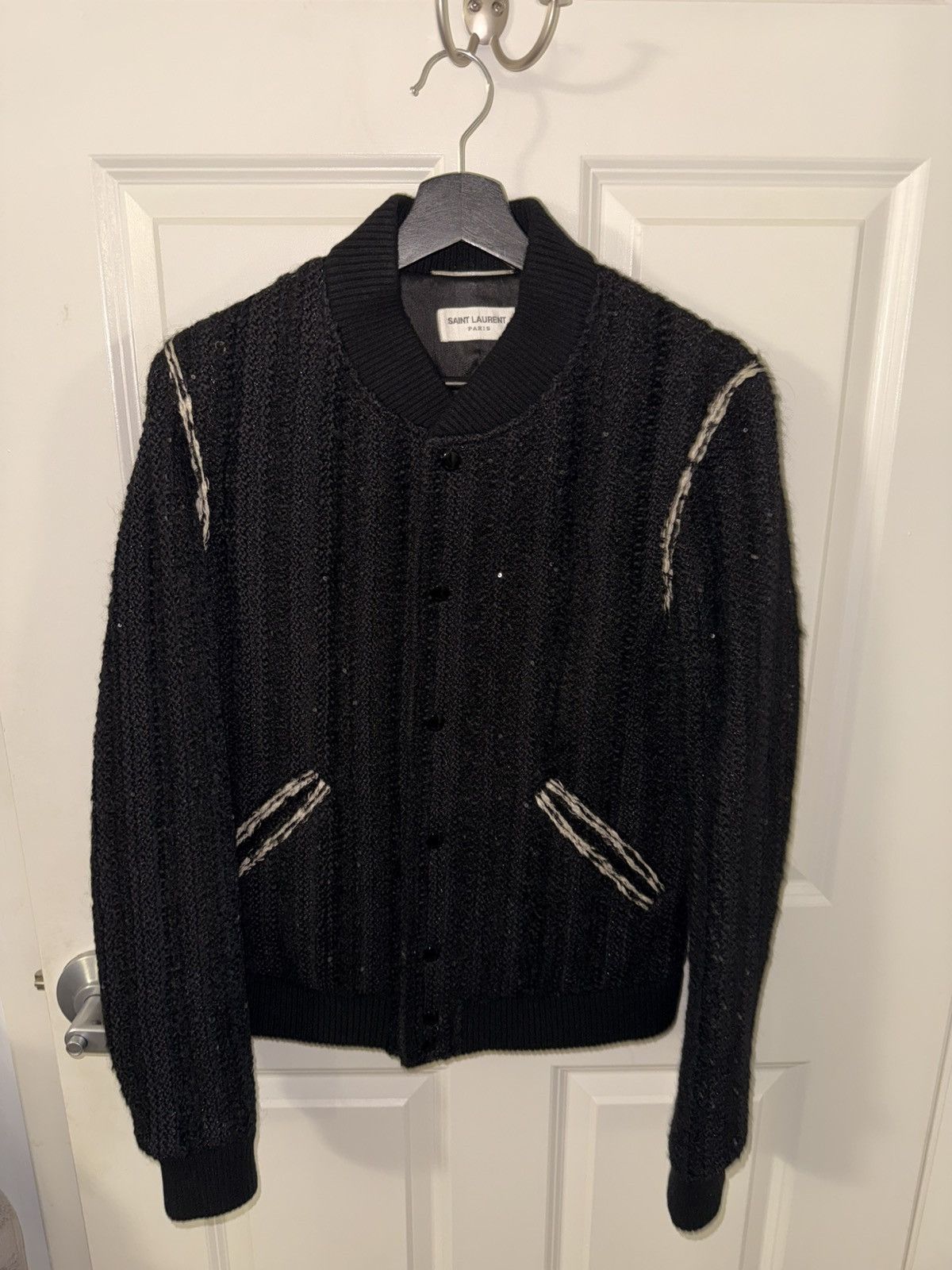 Saint Laurent Sequin Jacket | Grailed
