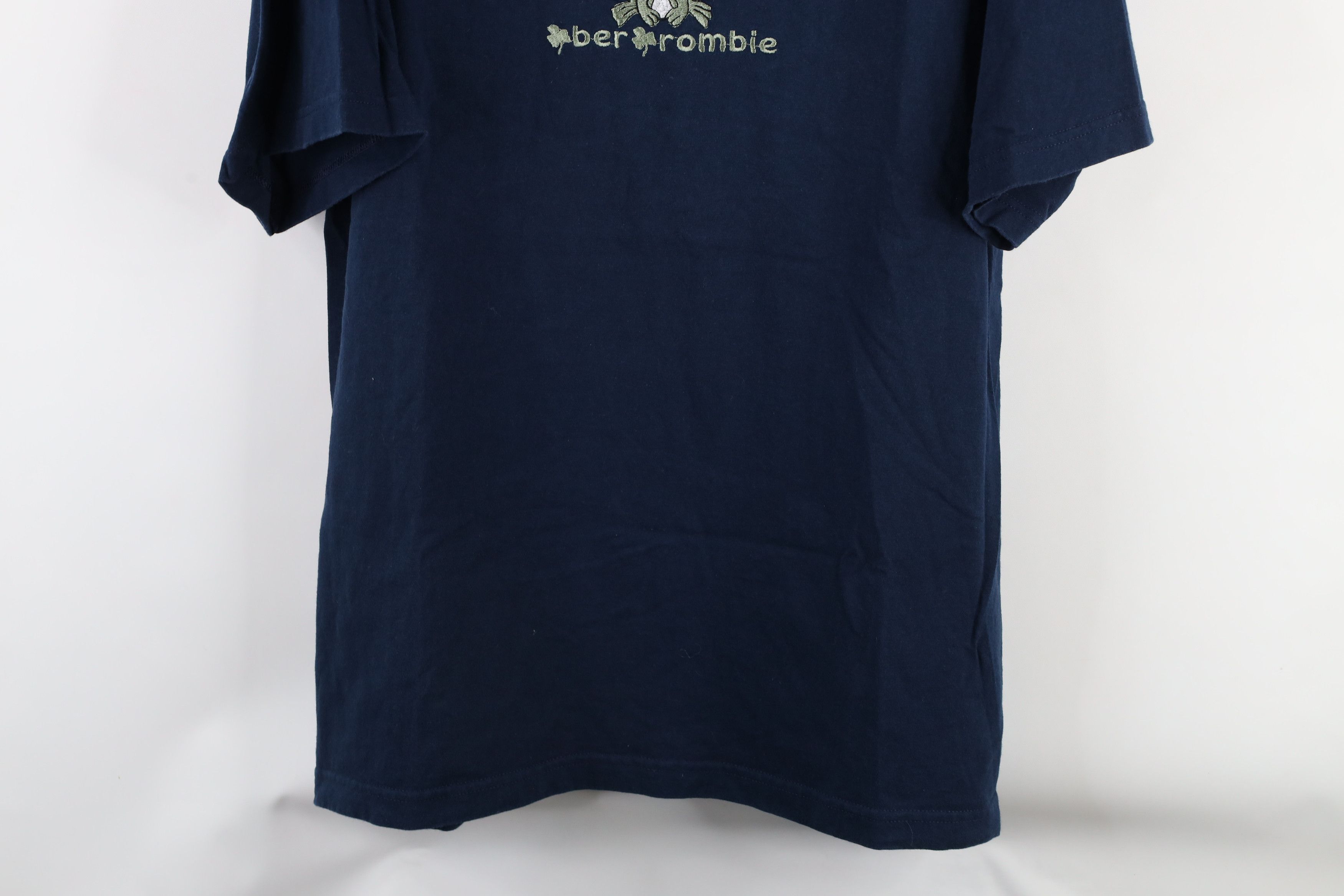 Abercrombie & Fitch × Vintage Vintage 90s Abercrombie & Fitch Out Frog Clover T-Shirt Blue Size US XL / EU 56 / 4 - 3 Thumbnail