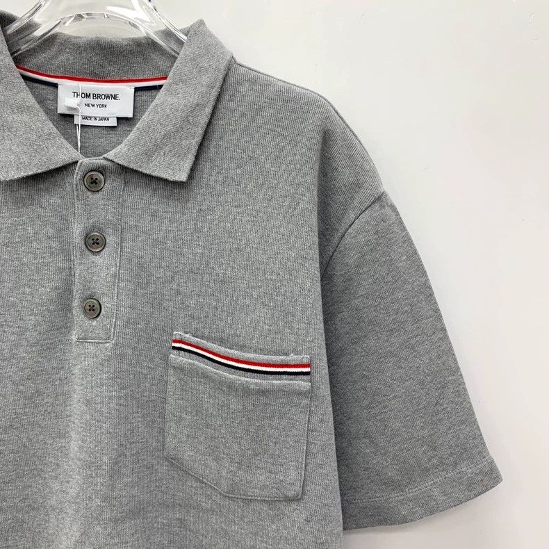Thom Browne Thom Browne Short-sleeved Polo shirt Size US L / EU 52-54 / 3 - 3 Thumbnail