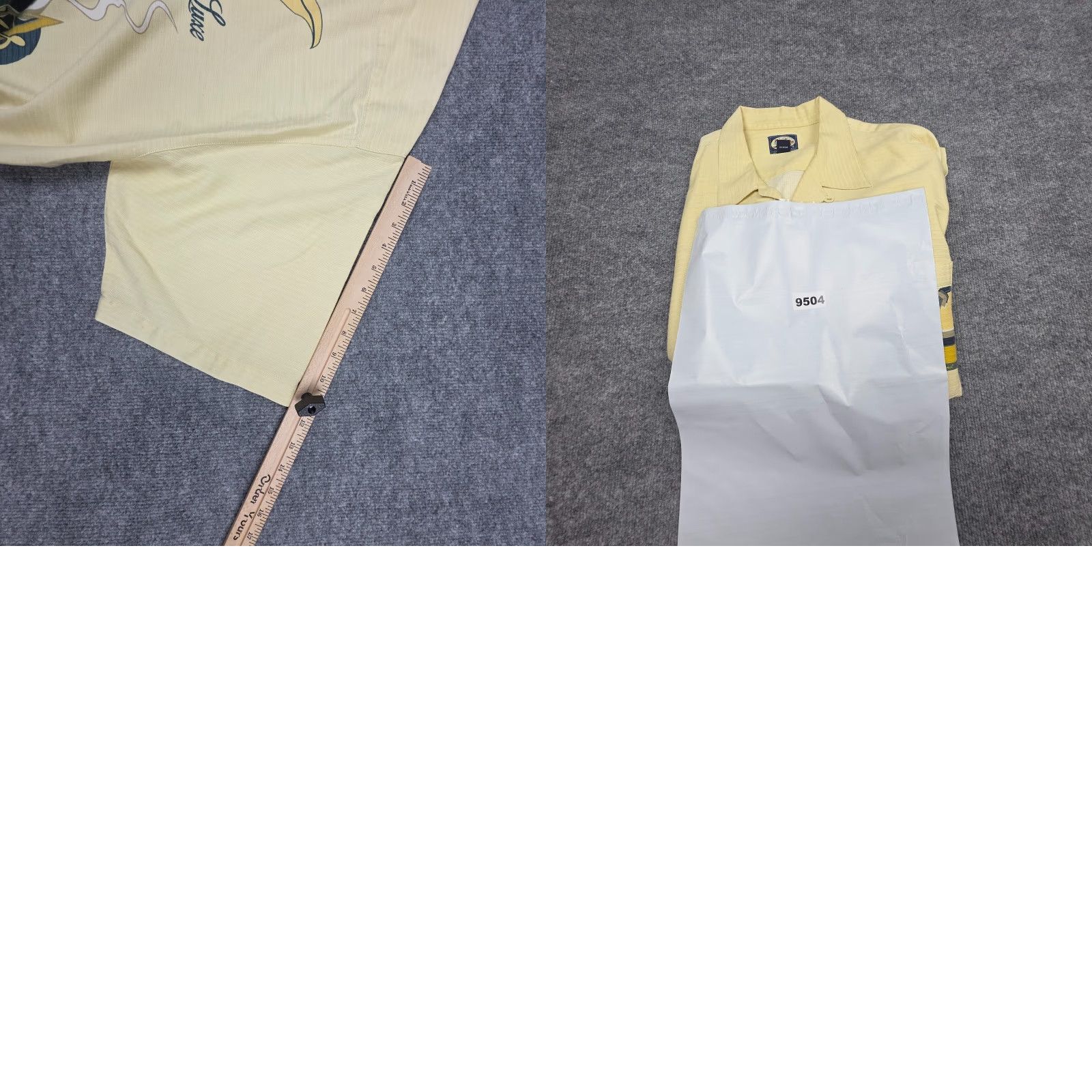 Tommy Bahama Tommy Bahama Embroidered Shirt Men's Large Yellow Button Rayon Blend *Marks Size US L / EU 52-54 / 3 - 10 Thumbnail