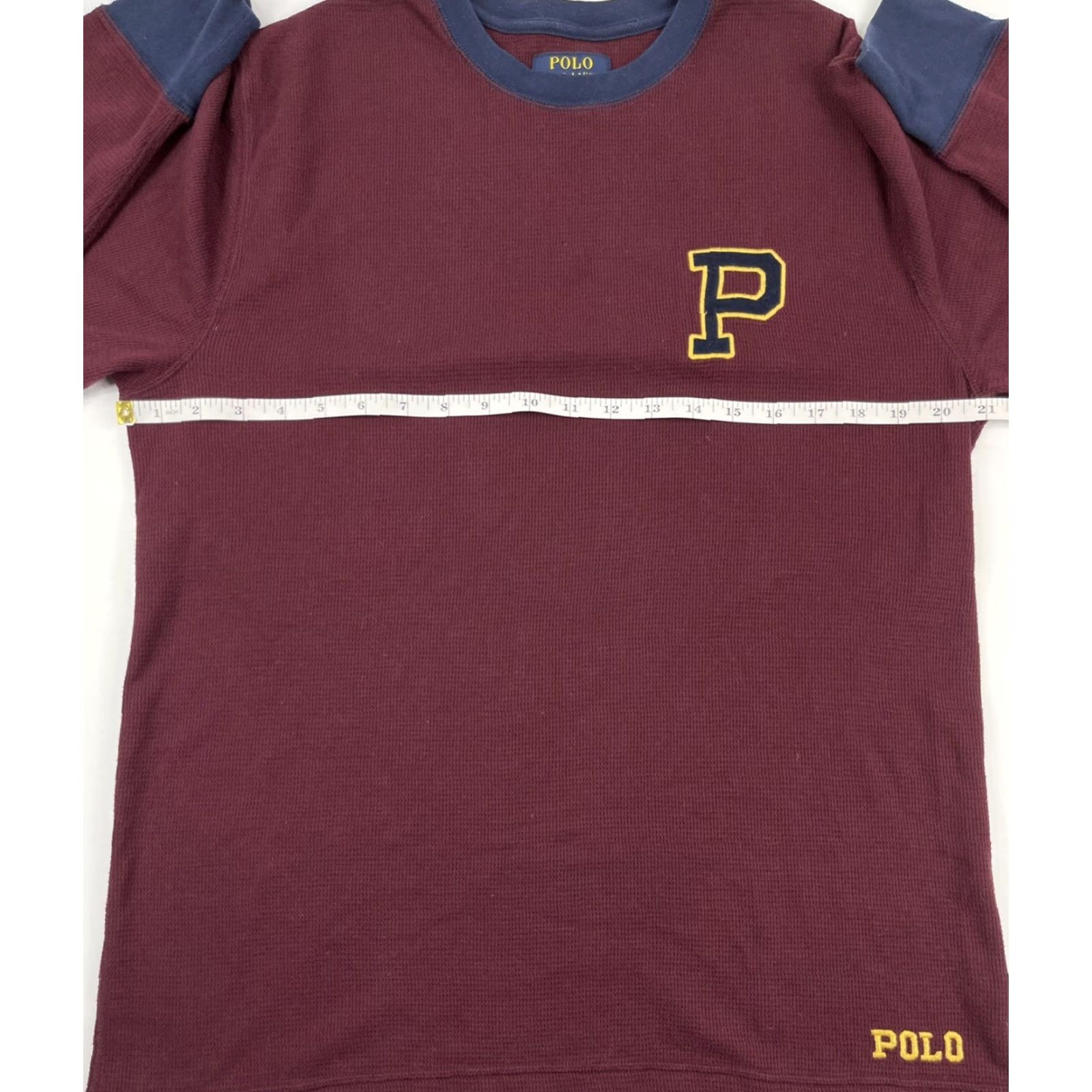 Polo Ralph Lauren Polo Ralph Lauren Sleepshirt L Red 100% Cotton Long Sleeve Knit Pullover Men Bed Night Classic Pattern Solid Size US L / EU 52-54 / 3 - 4 Thumbnail