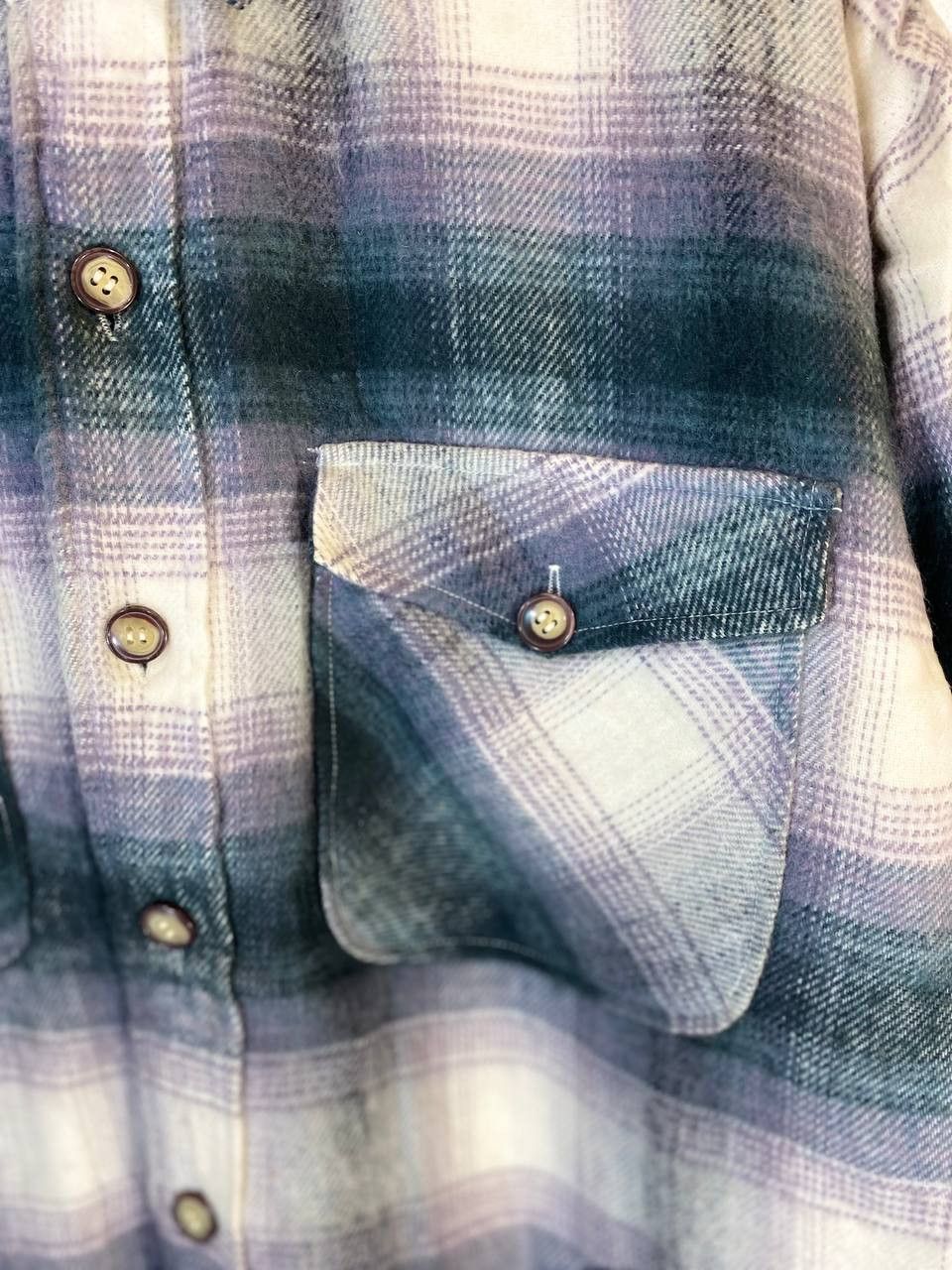 Flannel outdoor wear flannel shadow plaid jacket fleece lining Size US XL / EU 56 / 4 - 2 Thumbnail