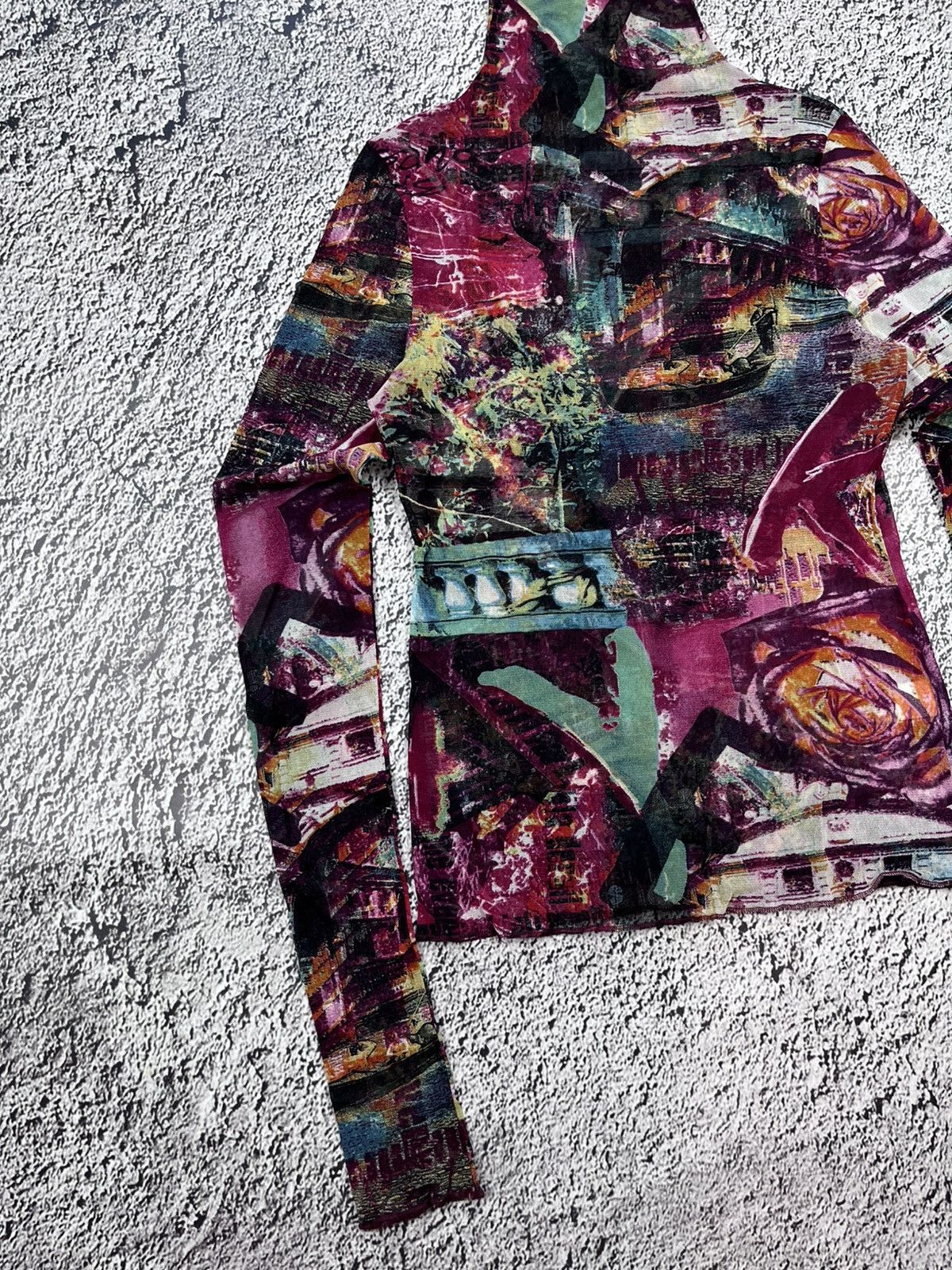 Japanese Brand Vintage multicolour abstract Baroque Renaissance long sleeve Size S / US 4 / IT 40 - 2 Thumbnail