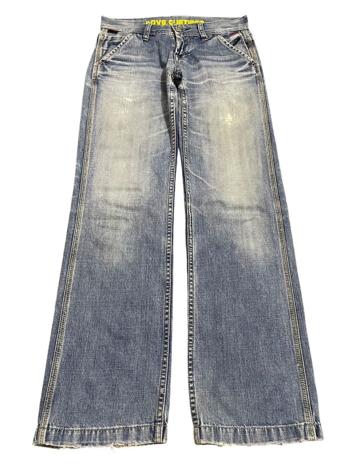 Full Count & Co. Vintage Japanese Brand Blue Faded Wash Baggy Style Jeans Size US 32 / EU 48 - 1 Thumbnail