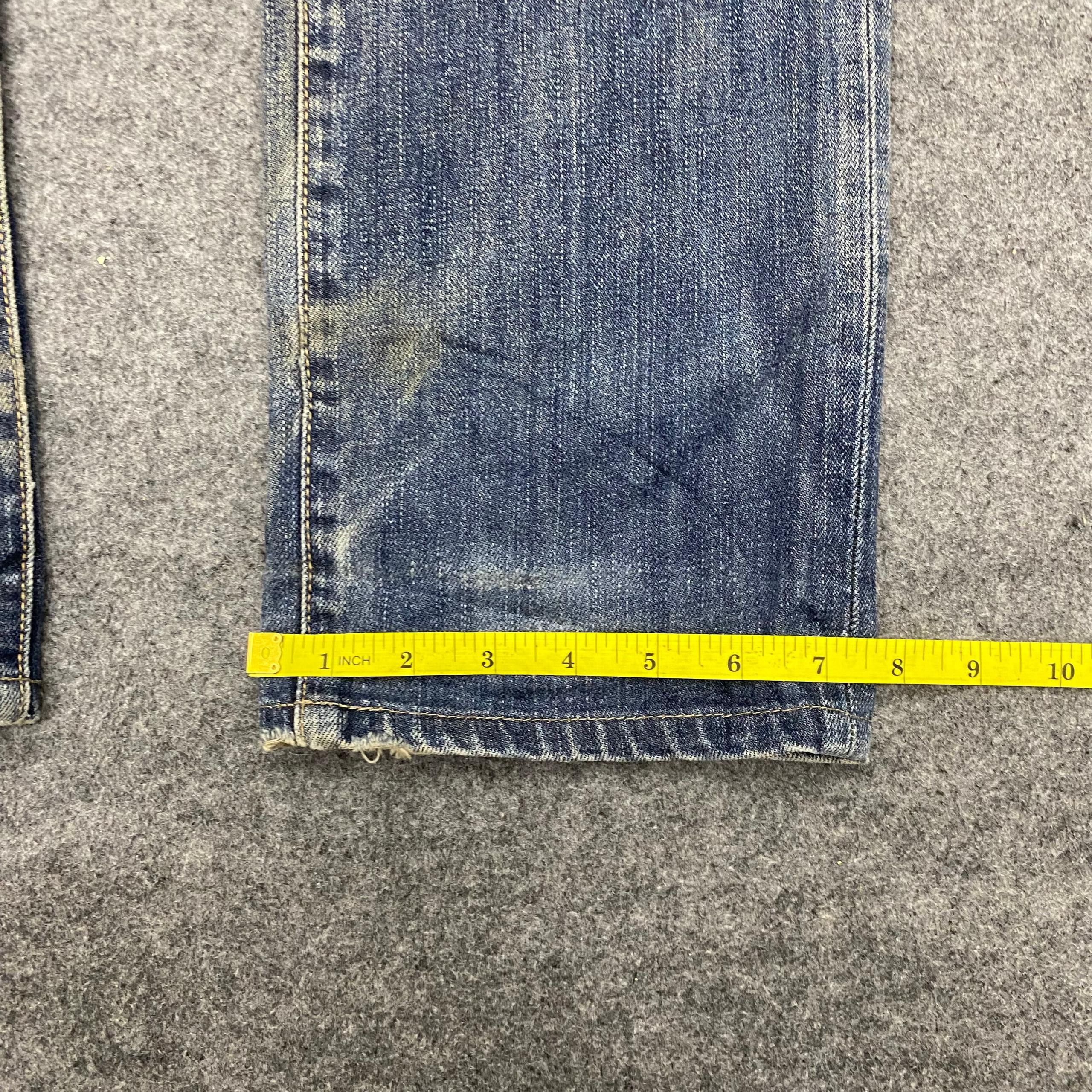 Japanese Brand 💥Delete 💥 Uniqlo Distressed Denim Size US 34 / EU 50 - 7 Thumbnail