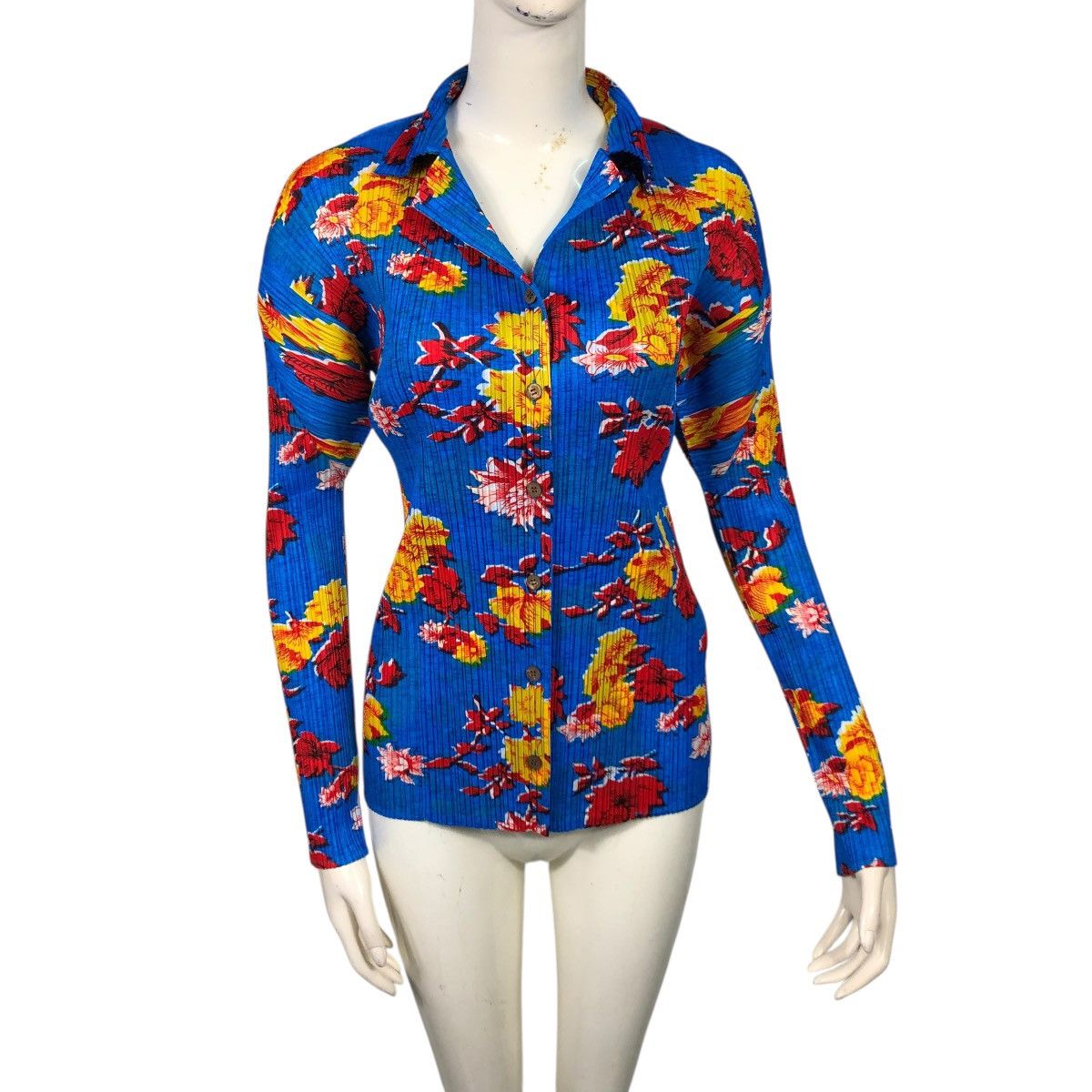 Issey Miyake 🔥VINTAGE PLEATS PLEASE ISSEY MIYAKE BUTTON UPS FLORAL DESIGN Size M / US 6-8 / IT 42-44 - 1 Thumbnail