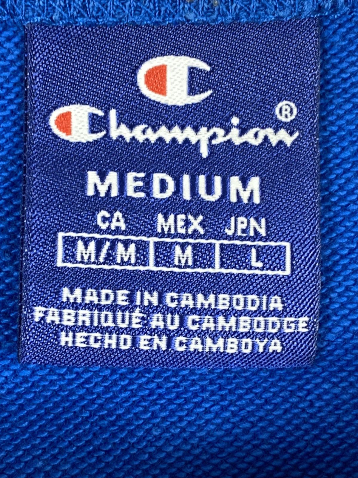 Champion Champion Embroidered Logo Blue Sweatshirt Jumper Size M Size US M / EU 48-50 / 2 - 11 Thumbnail
