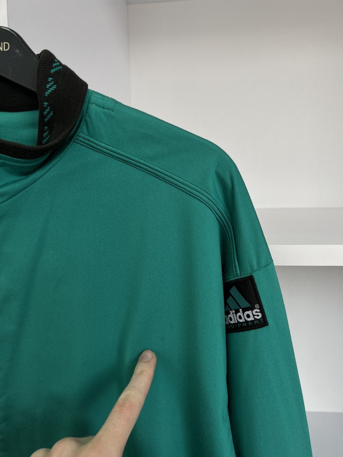 Adidas × Vintage Vintage Adidas Equipment Track Jacket 90s style Size US M / EU 48-50 / 2 - 7 Thumbnail