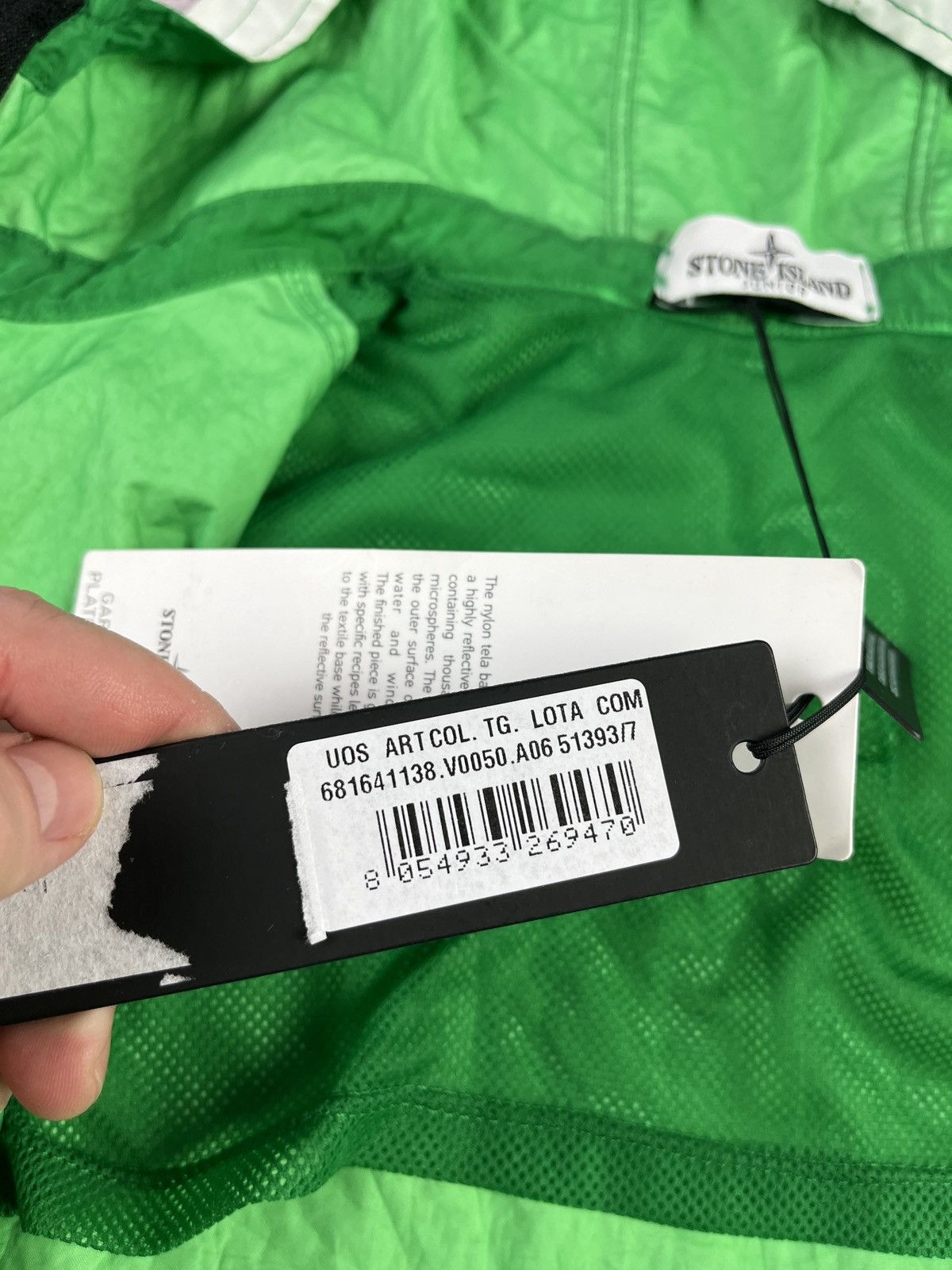 Stone Island SI Junior Garment Dyed Plated Reflective Hooded Jacket Size US XXS / EU 40 - 12 Thumbnail