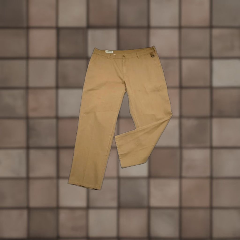 ORVIS Khaki Pants Rugged Twill Country Casual Chinos Brown Mens