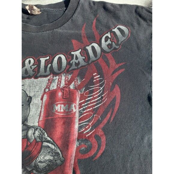 Tapout Vintage Y2k MMA Elite Popeye Armed & Loaded t-shirt Size US XXL / EU 58 / 5 - 6 Thumbnail