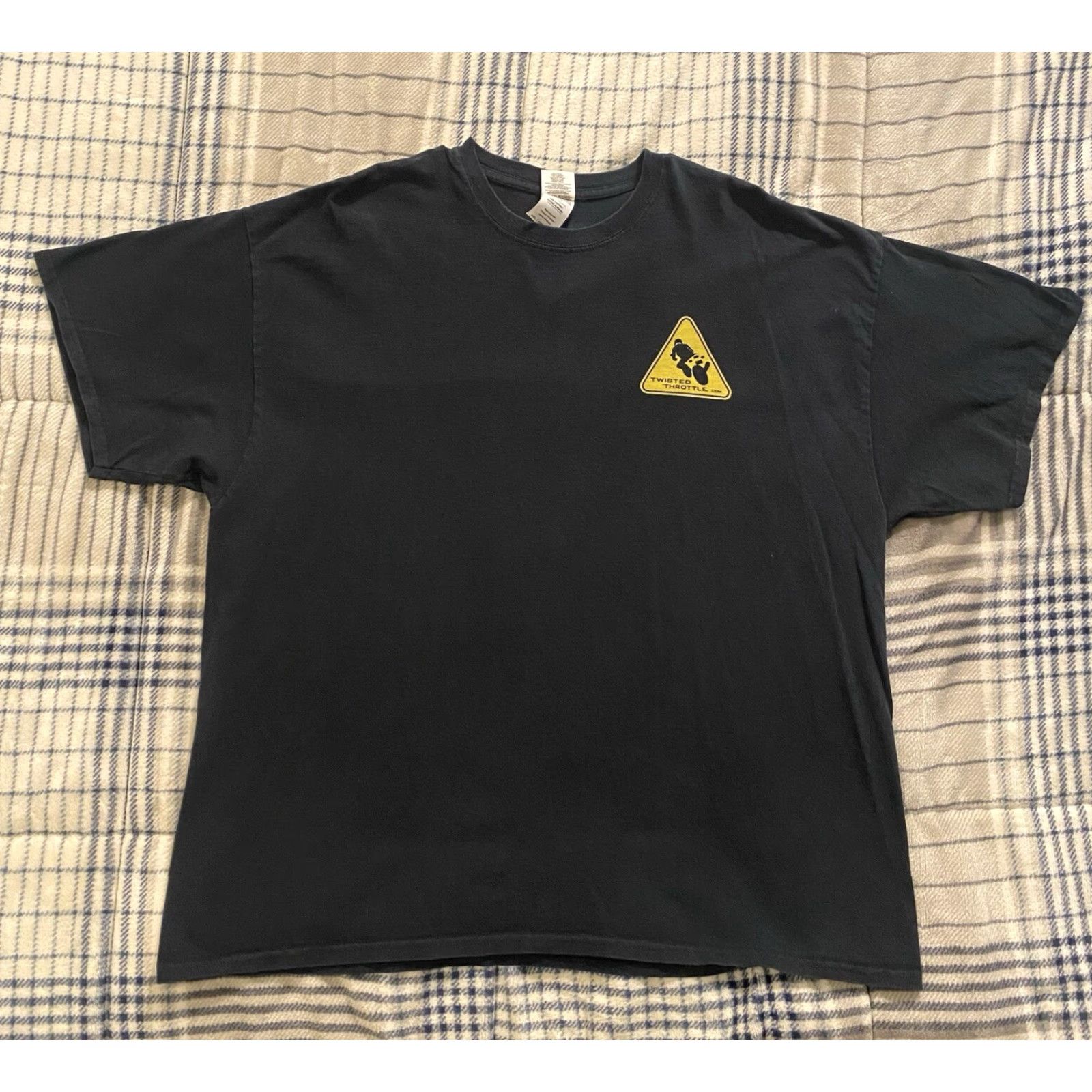Gildan VINTAGE Y2K Twisted Throttle Motorcycle Graphic T Shirt Black Men’s 2XL Gildan Crew Neck Short Sleeve T-Shirt Mens Size US XXL / EU 58 / 5 - 3 Thumbnail
