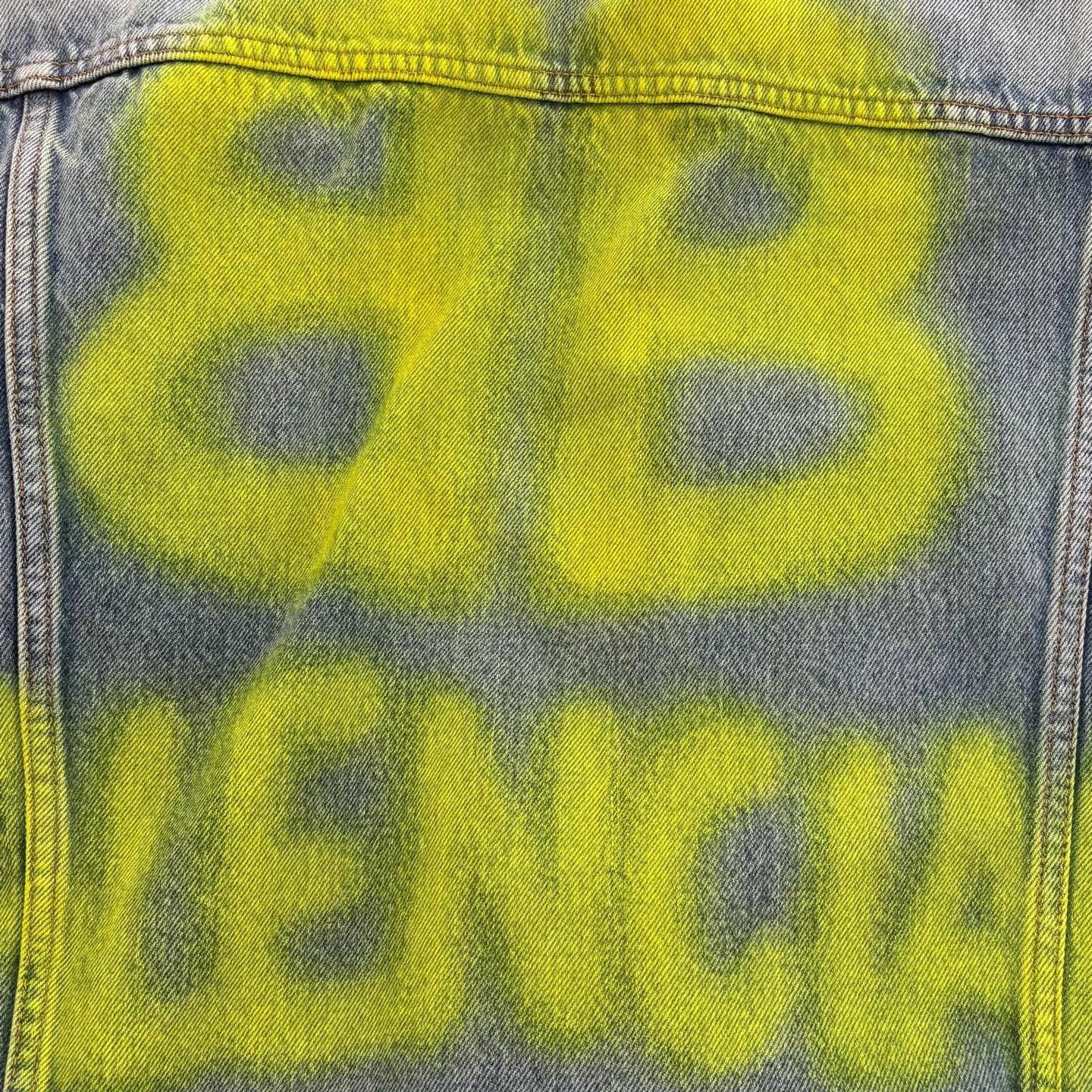 Balenciaga Balenciaga BLCG BB Graffiti Logo Blue Denim Jacket XS BNWT Size US XS / EU 42 / 0 - 5 Thumbnail