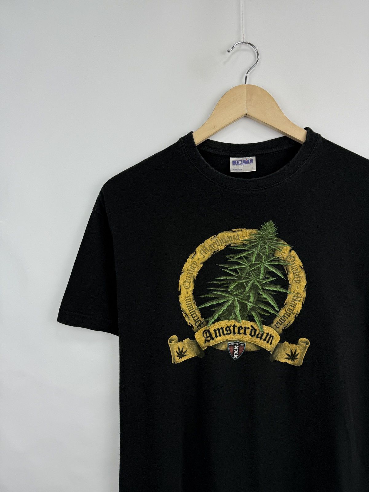 Vintage 🇳🇱 Vintage 90s Amsterdam Marijuana Cannabis Netherlands Tee Size US M / EU 48-50 / 2 - 2 Thumbnail