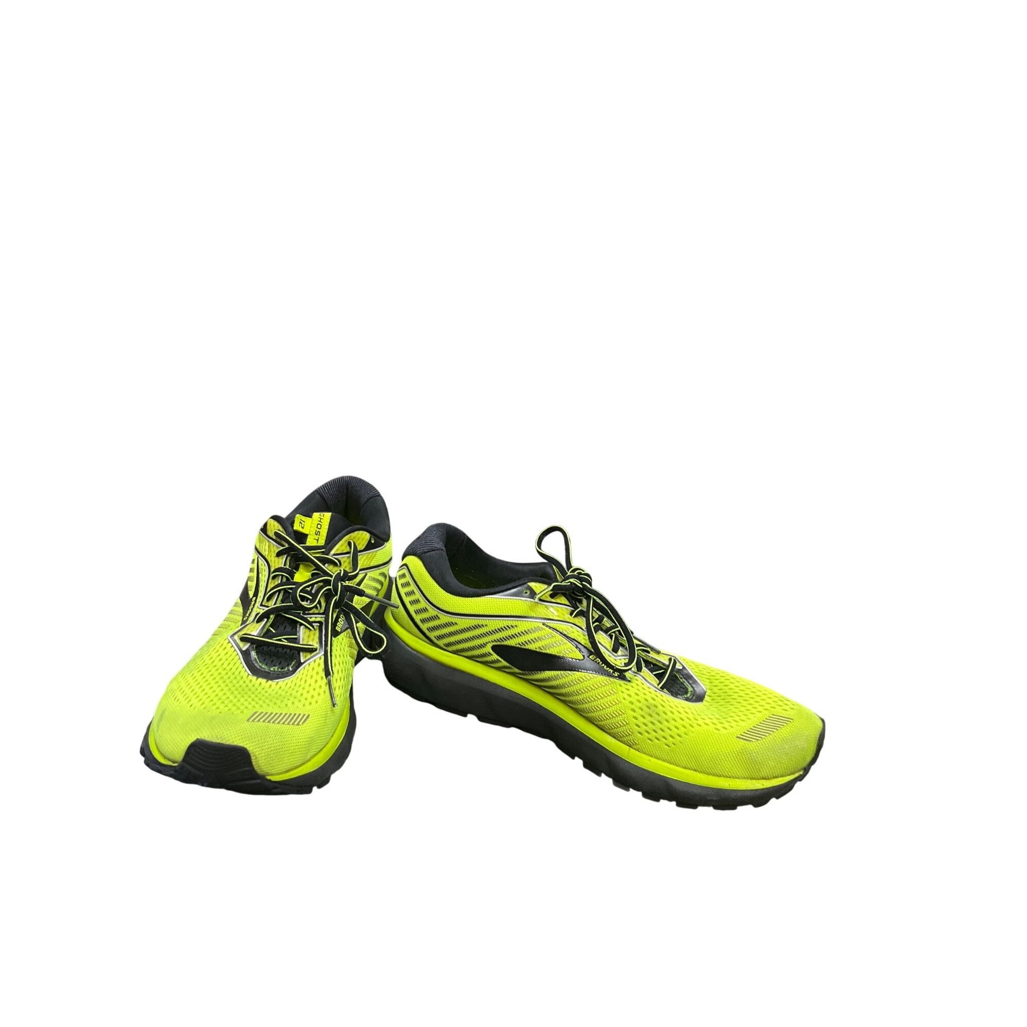 Brooks Brooks Ghost 12 mens yellow black walking running LT sneaker Size US 13 / EU 46 - 1 Thumbnail