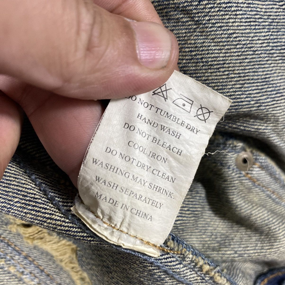 Japanese Brand Vintage Midas Painted Distressed Denim Button Jacket Size S / US 4 / IT 40 - 11 Thumbnail