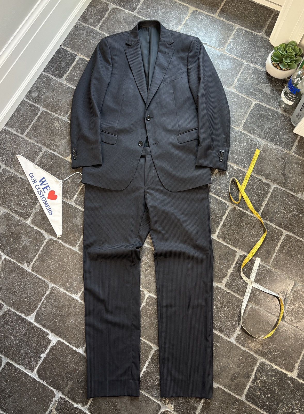 Ermenegildo Zegna Z Zegna Suit 2pc Two Piece Set Jacket Pants Tuxedo Designer Size 38S - 1 Thumbnail