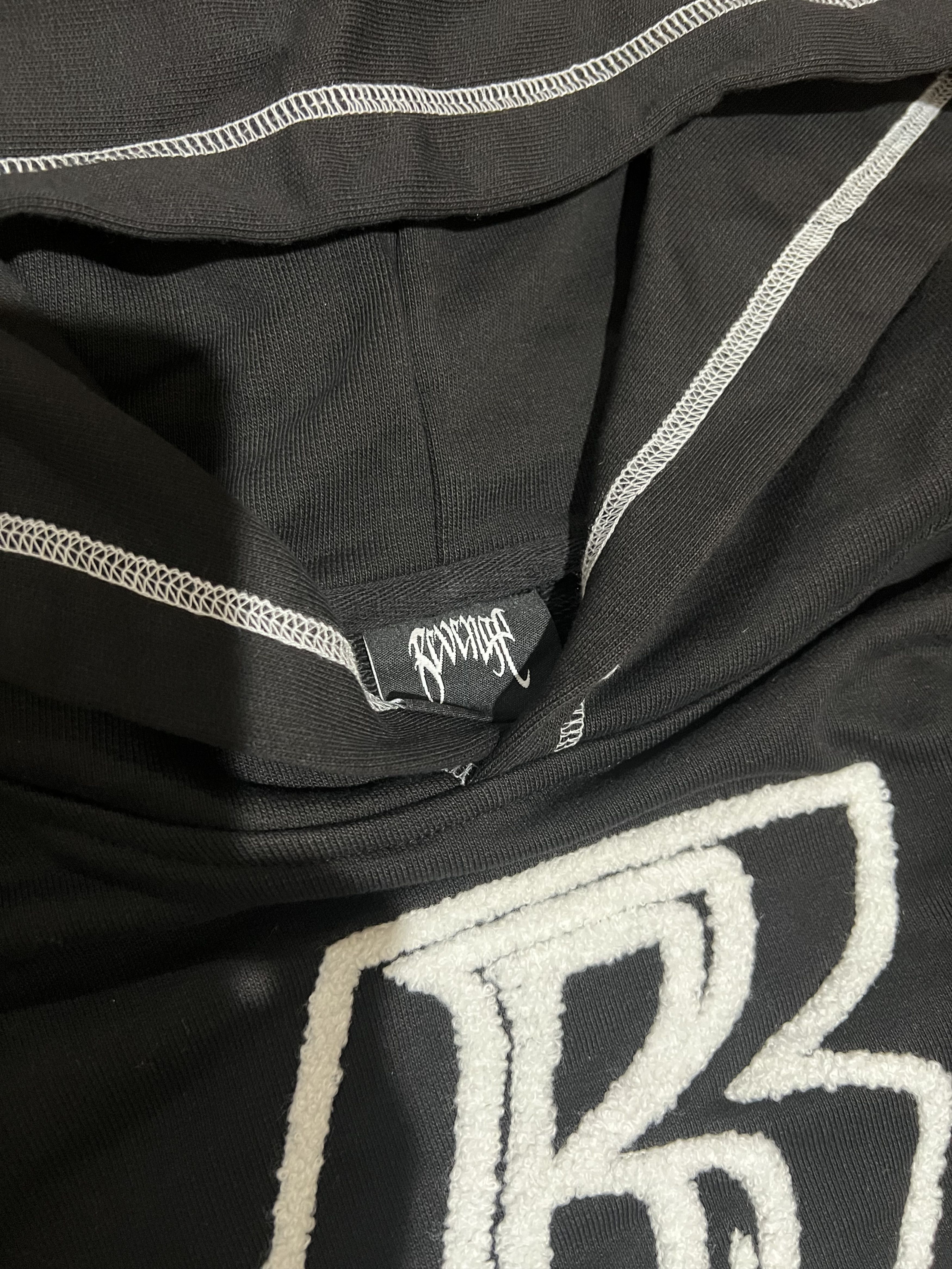 Revenge REVENGE BLACK RYDER CONTRAST STITCH HOODIE Size US L / EU 52-54 / 3 - 5 Thumbnail