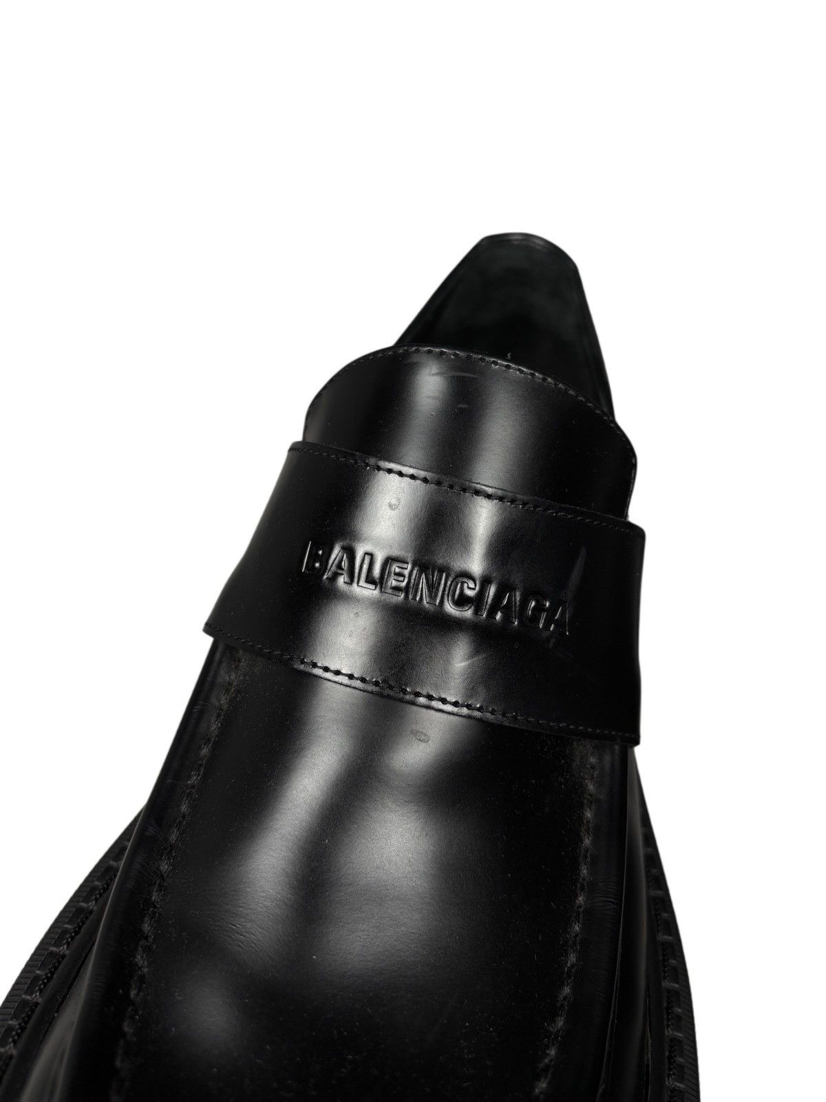 Balenciaga Balenciaga Tractor Loafers Black Leather Size 42 Size US 9 / EU 42 - 5 Thumbnail