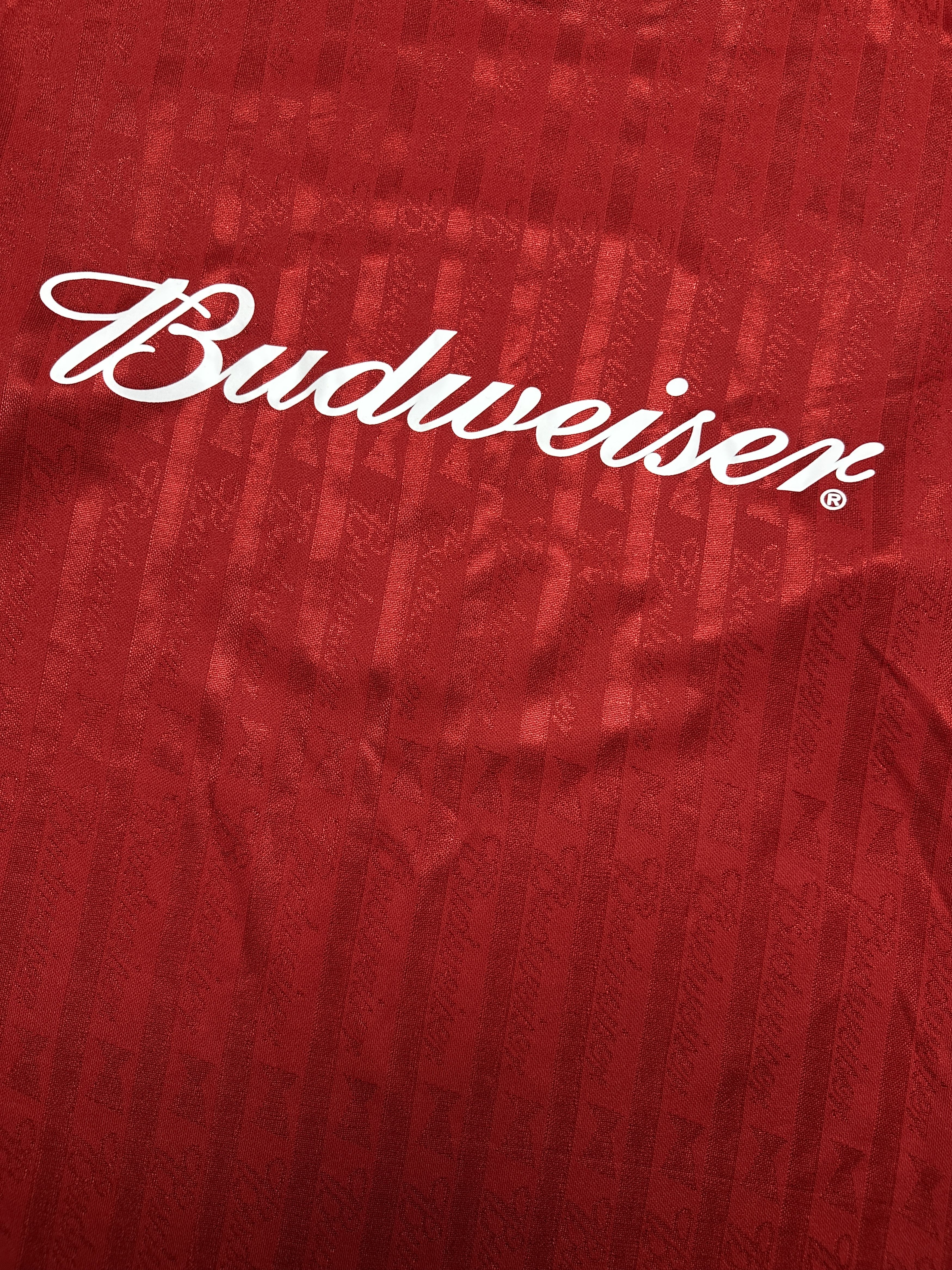 Budweiser Budweiser 90s Vintage Mens Crew Neck T-Shirt Jersey Size US L / EU 52-54 / 3 - 3 Thumbnail